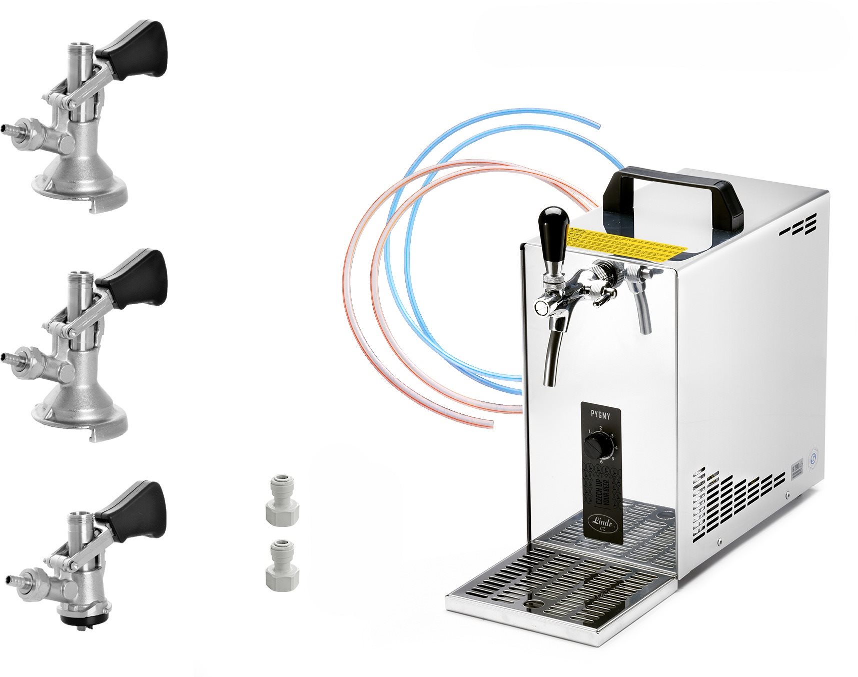 LINDR PYGMY 20/K Green Line new, bajonet, plochý, kombi, spojovací set 1× nápoj