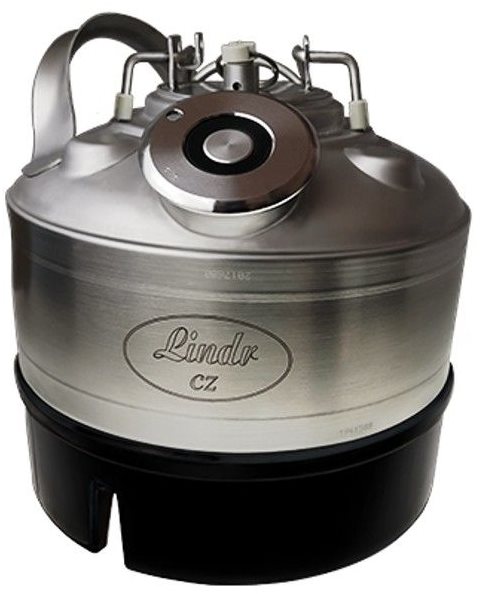 LINDR - Sanitačný sud 5 l nerezový - plochý