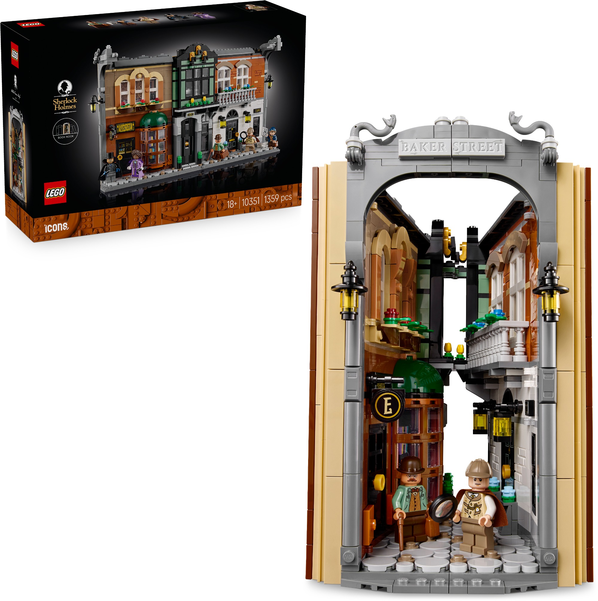 LEGO® Icons 10351 Knižná zarážka: Sherlock Holmes