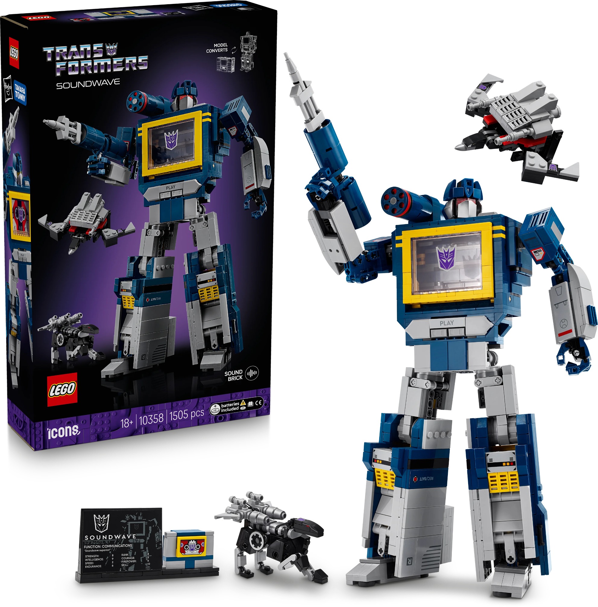 LEGO® Icons 10358 Transformers: Soundwave