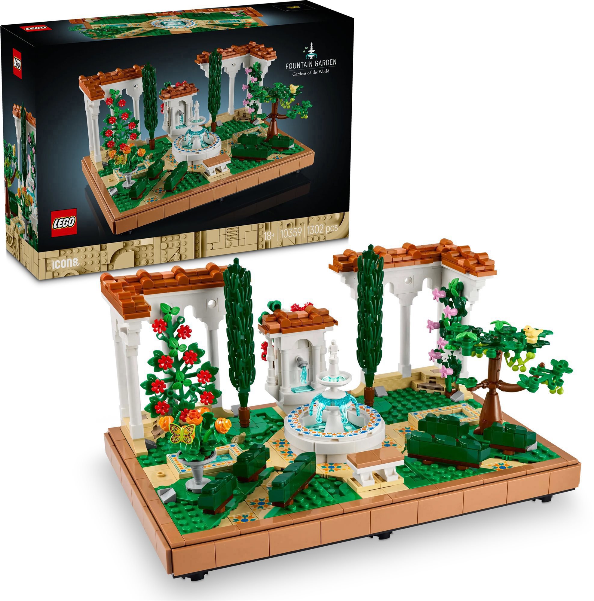 LEGO® Icons 10359 Záhrada s fontánou