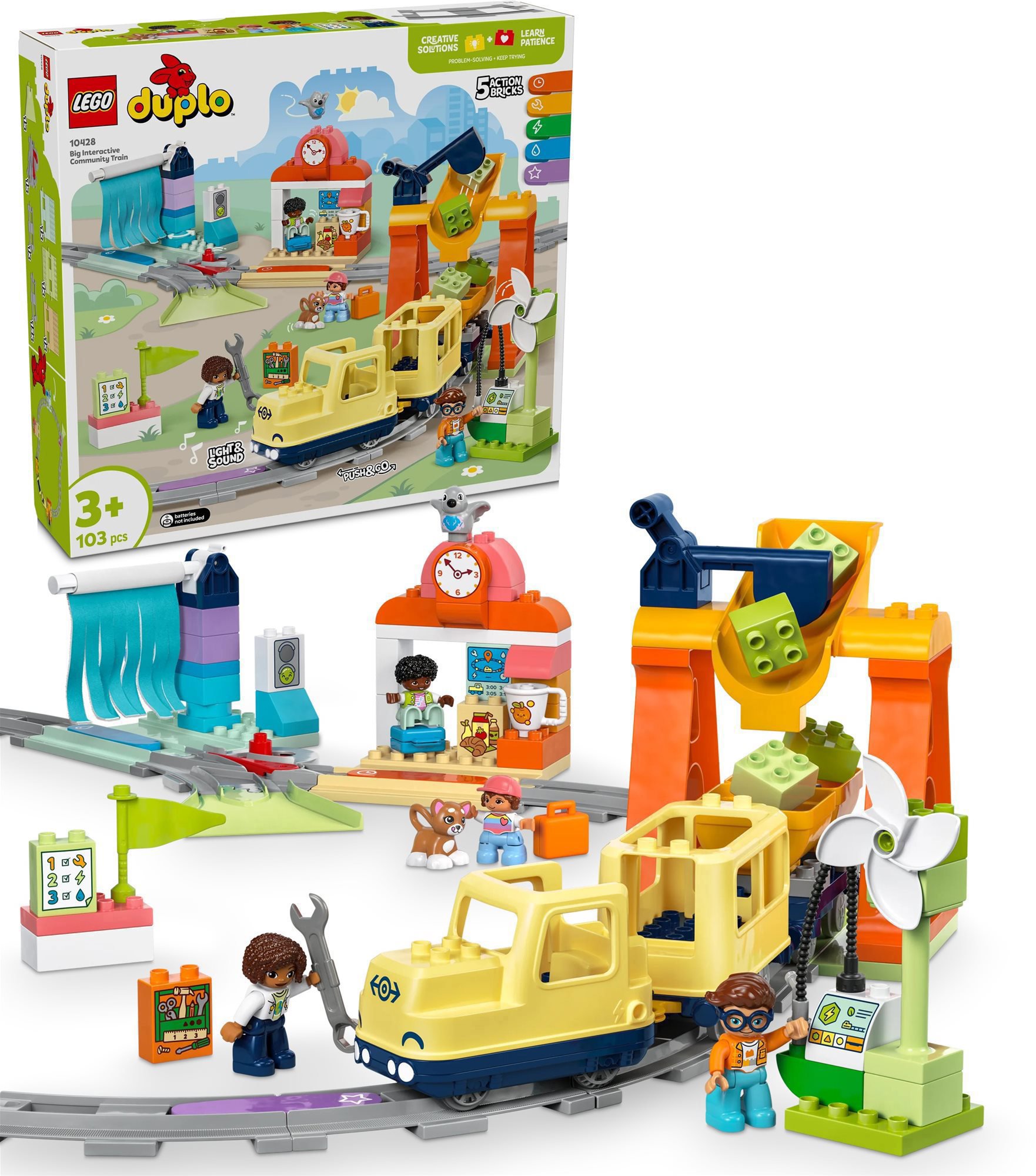 LEGO® DUPLO® 10428 Veľký interaktívny komunitný vláčik