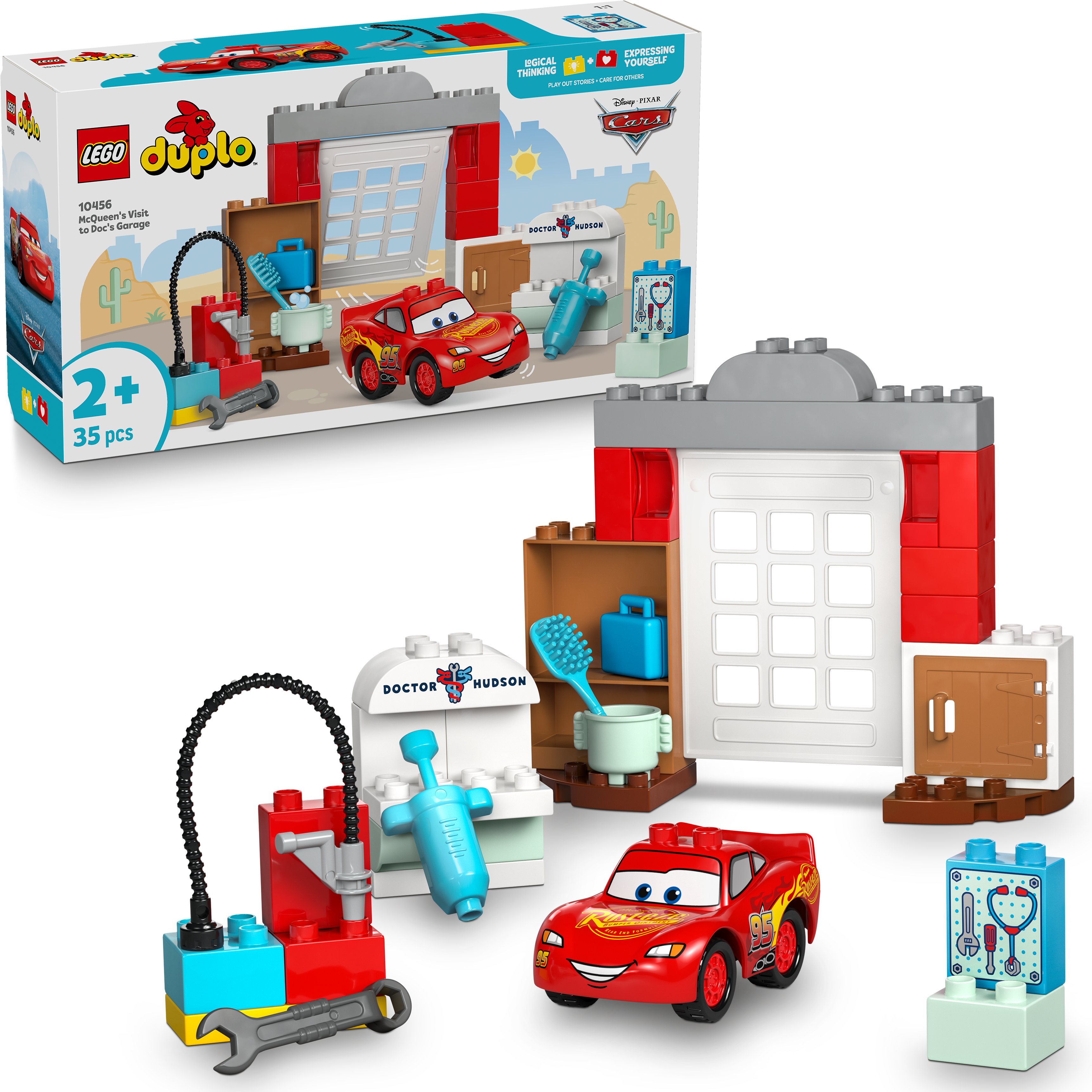 LEGO® DUPLO® ǀ Disney 10456 McQueen a návšteva v garáži doktora Hudsona