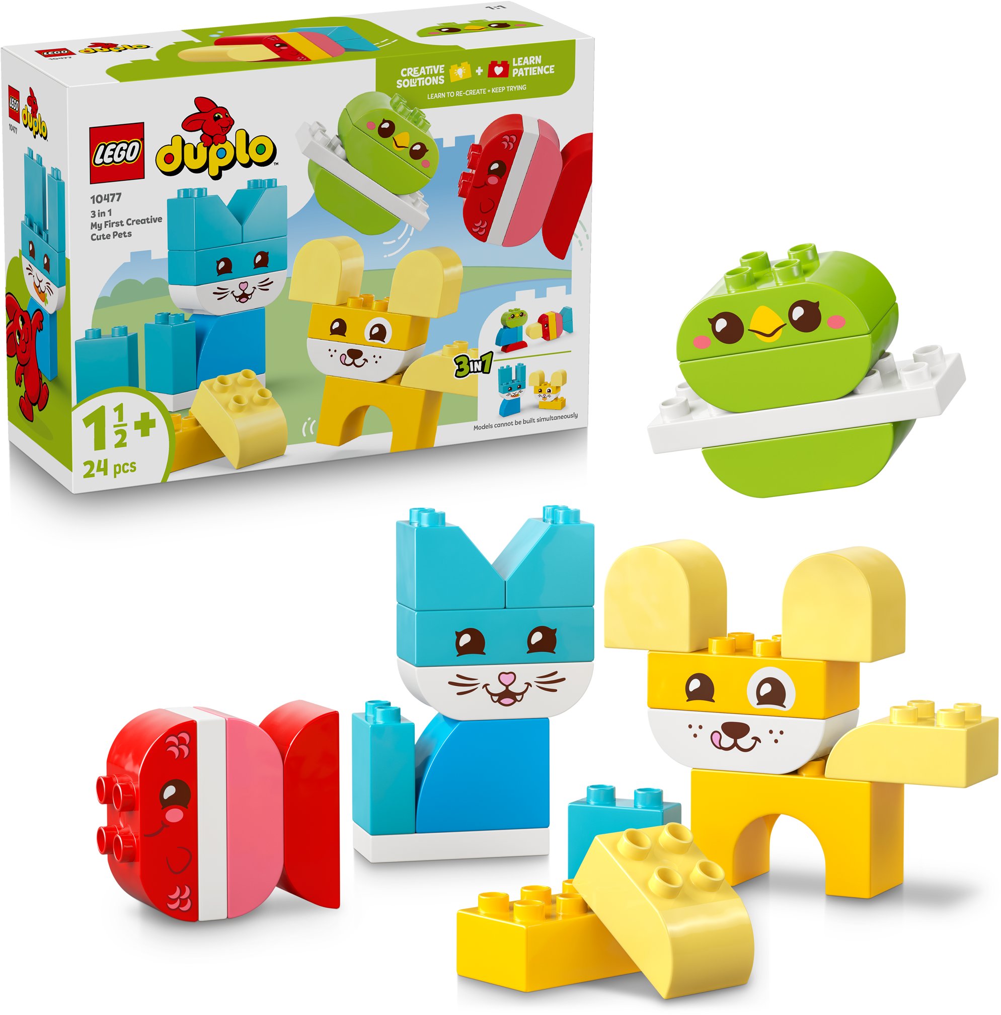 LEGO® DUPLO® My First 10477 Kreatívni roztomilí maznáčikovia 3 v 1