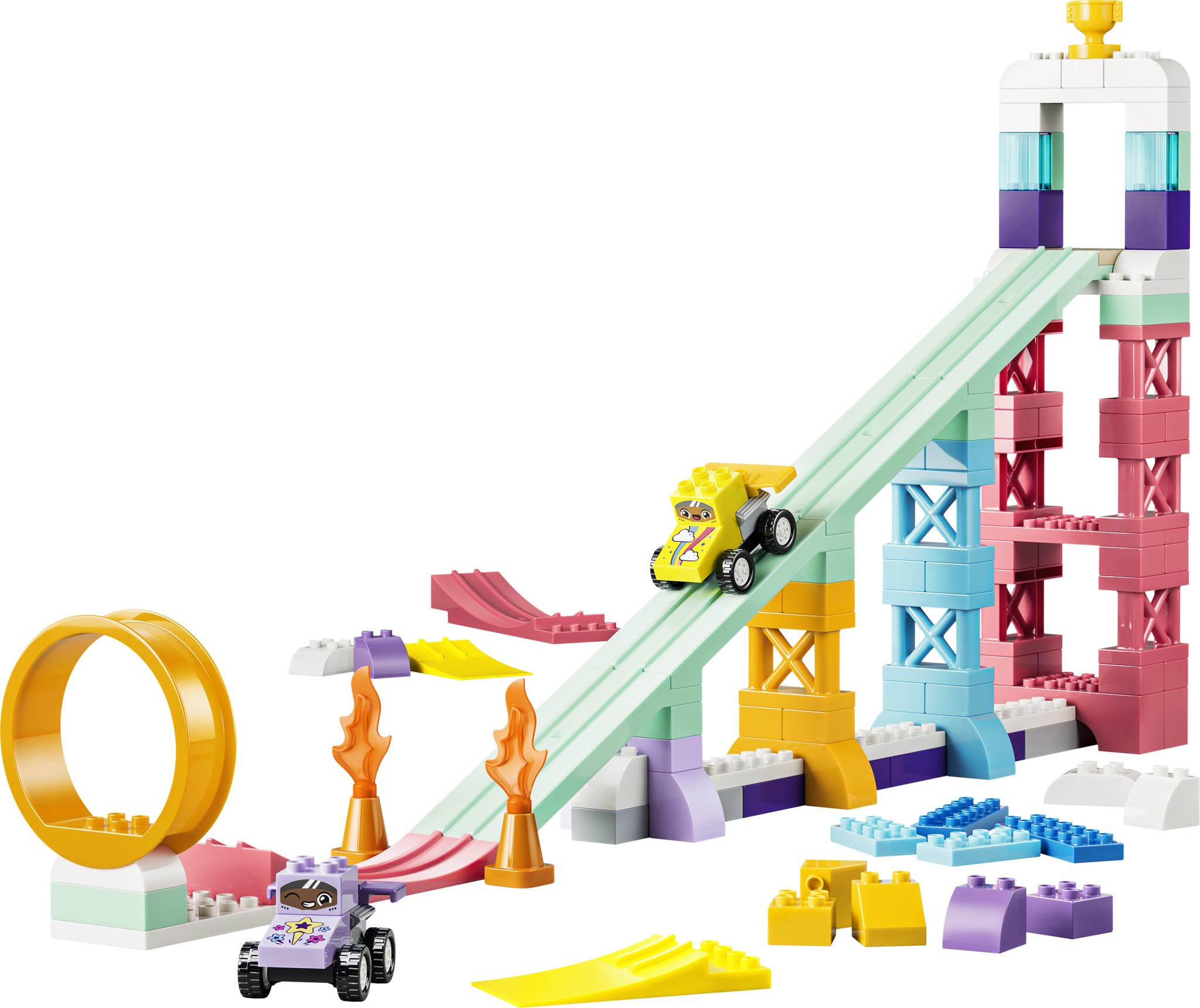 LEGO® DUPLO® 10478 Kreatívne rampy s autíčkami 3 v 1