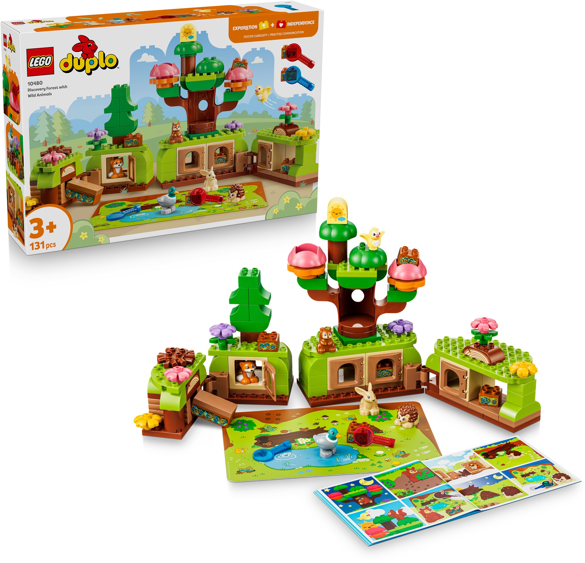LEGO® DUPLO 10480 Les plný objavov s divokými zvieratkami