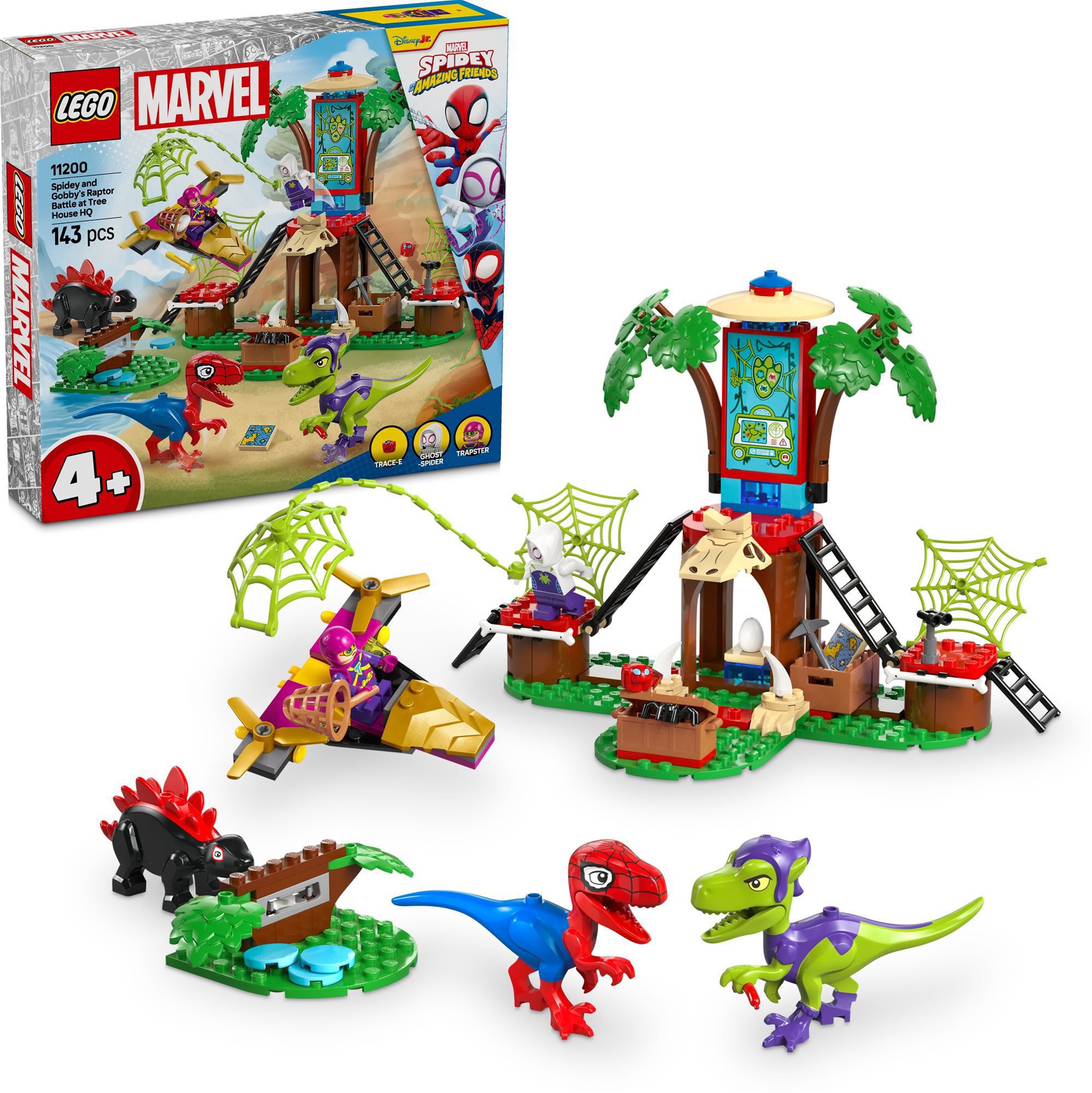 LEGO® Marvel Spidey a jeho fantastickí priatelia 11200 Spidey, Gobby a bitka raptorov v základni na