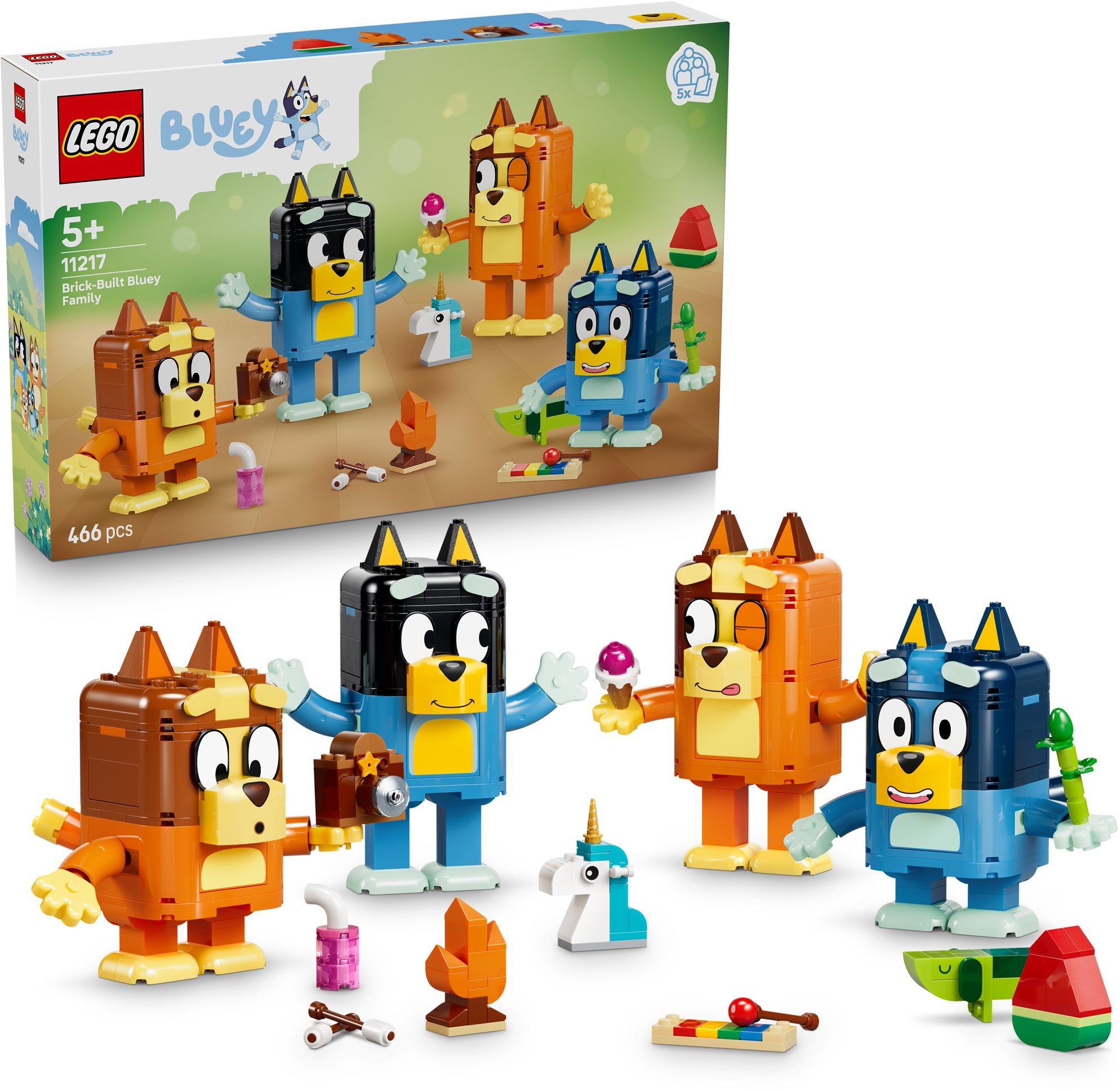 LEGO® Bluey 11217 Rodina Bluey z kociek