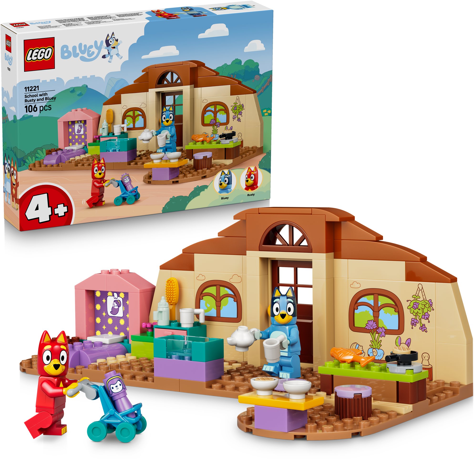 LEGO® Bluey 11221 Škola s Rustym a Bluey