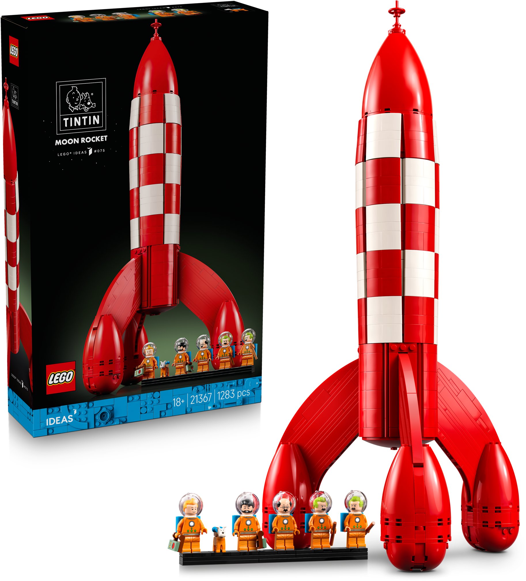 LEGO® Ideas 21367 Tintin® a raketa na Mesiac