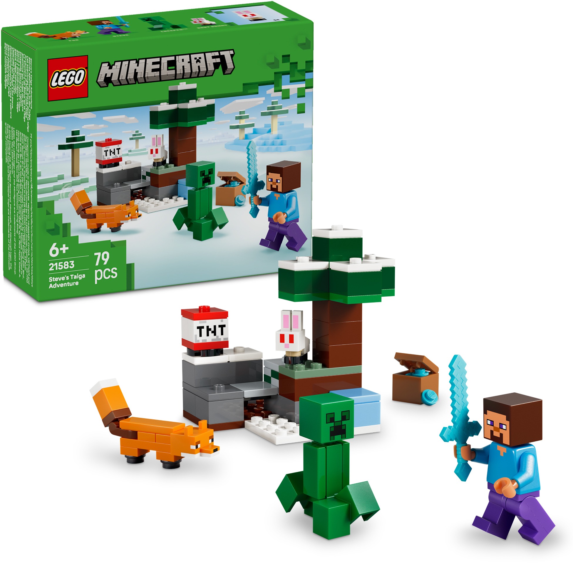 LEGO® Minecraft 21583 Steve a dobrodružstvo v tajge