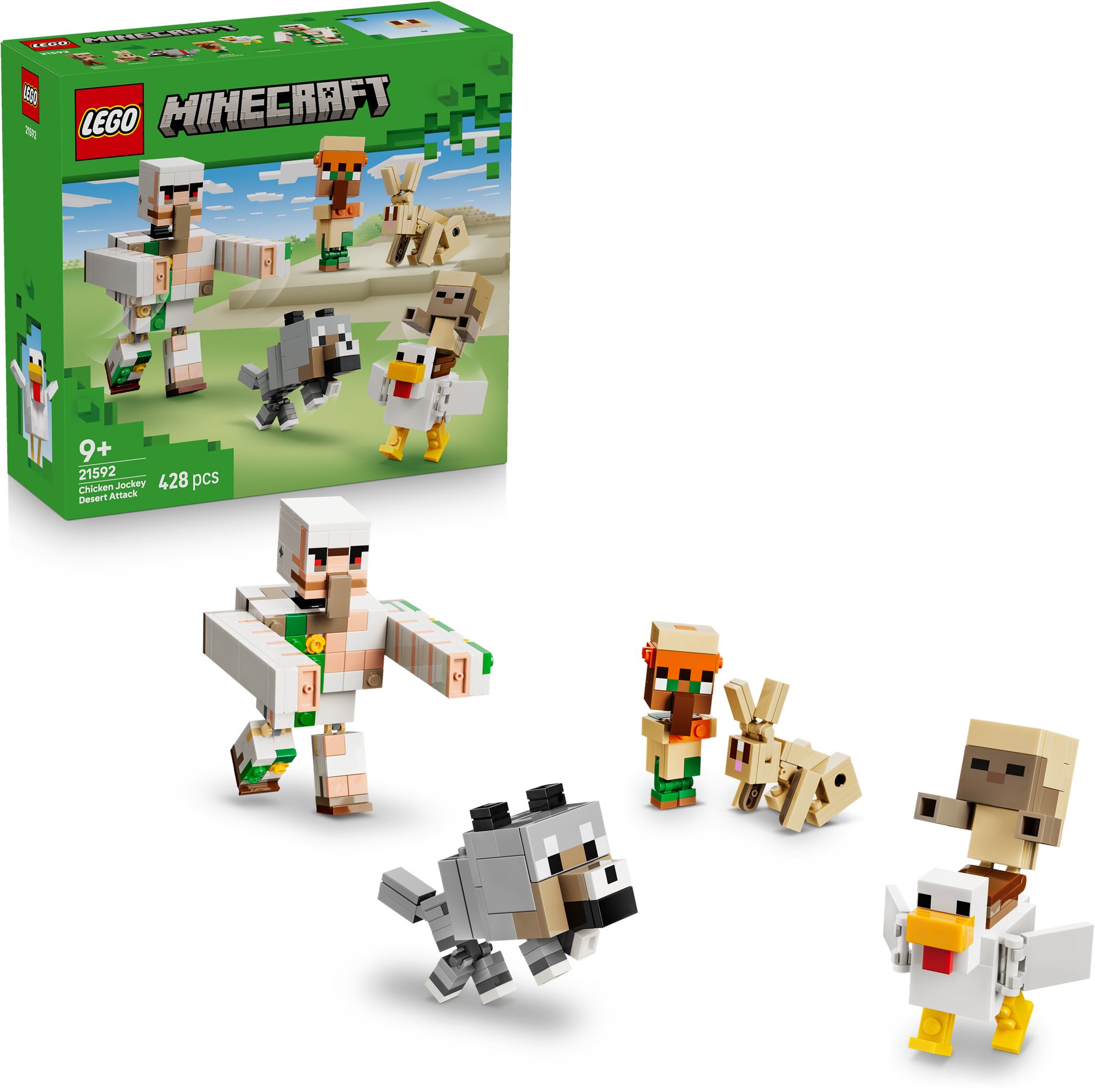 LEGO® Minecraft 21592 Kurací džokej a útok v púšti