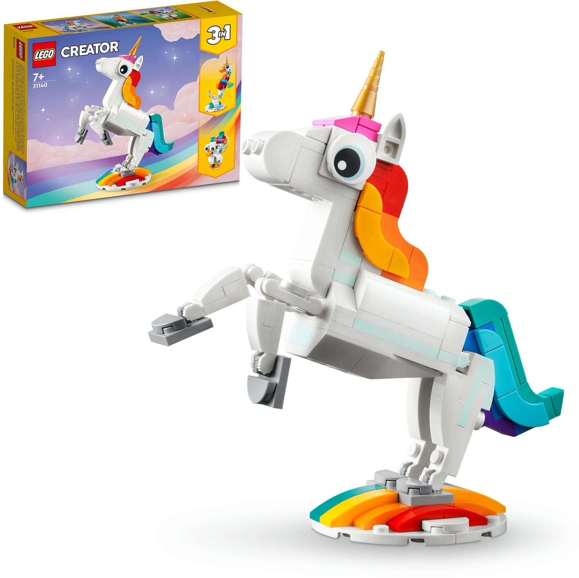 LEGO® Creator 3 v 1 31140 Kúzelný jednorožec