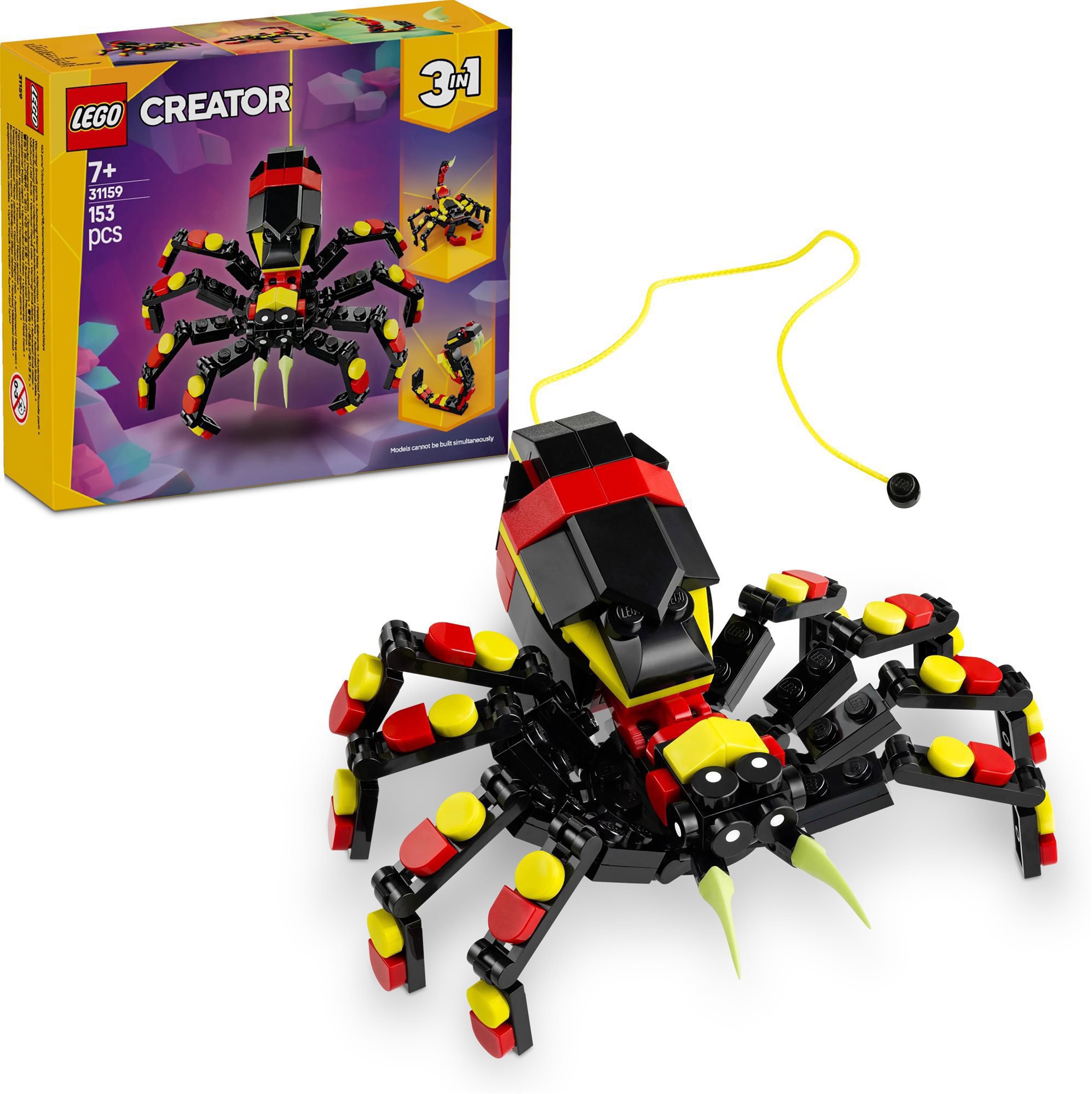 LEGO® Creator 3 v 1 31159 Divoké zvieratá: Prekvapivý pavúk