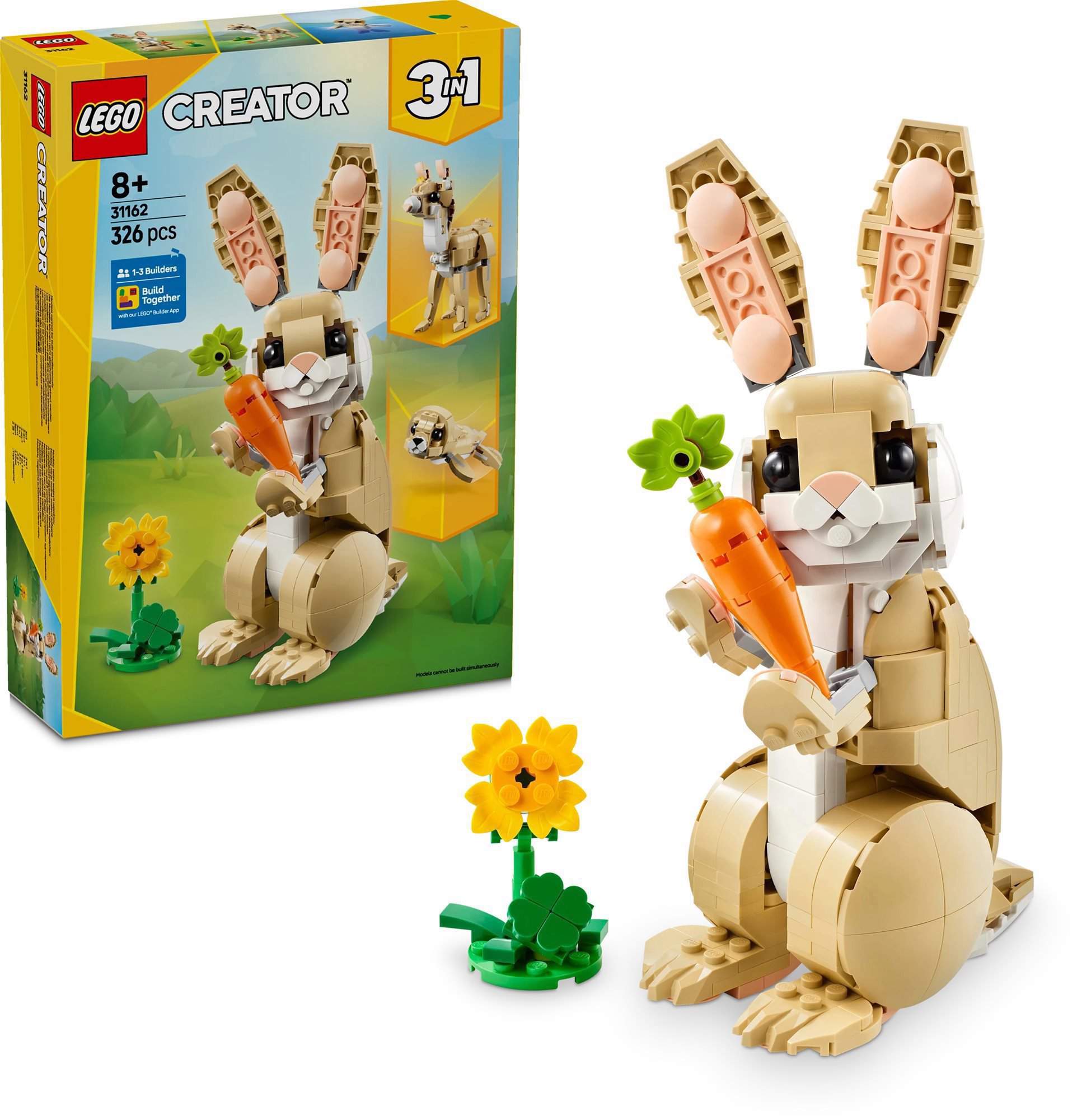 LEGO® Creator 3 v 1 31162 Roztomilý zajačik