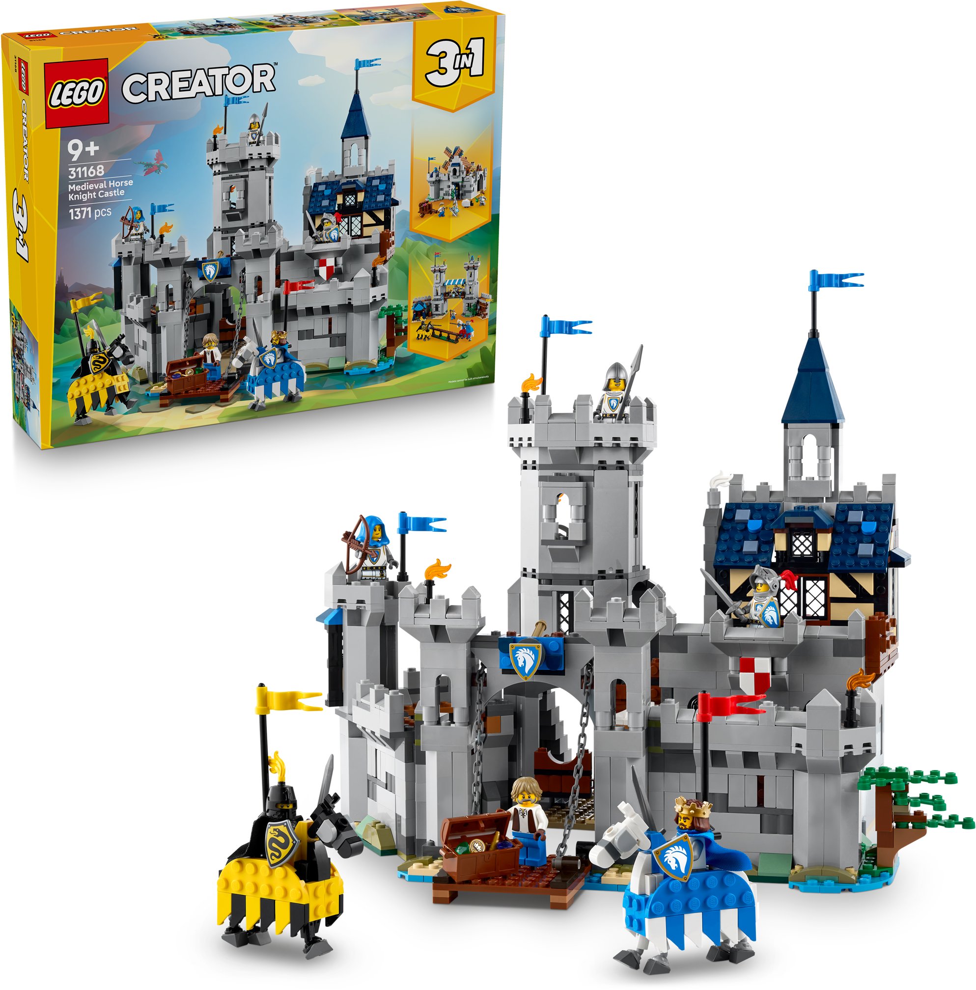 LEGO® Creator 3 v 1 31168 Stredoveký hrad a rytieri na koňoch