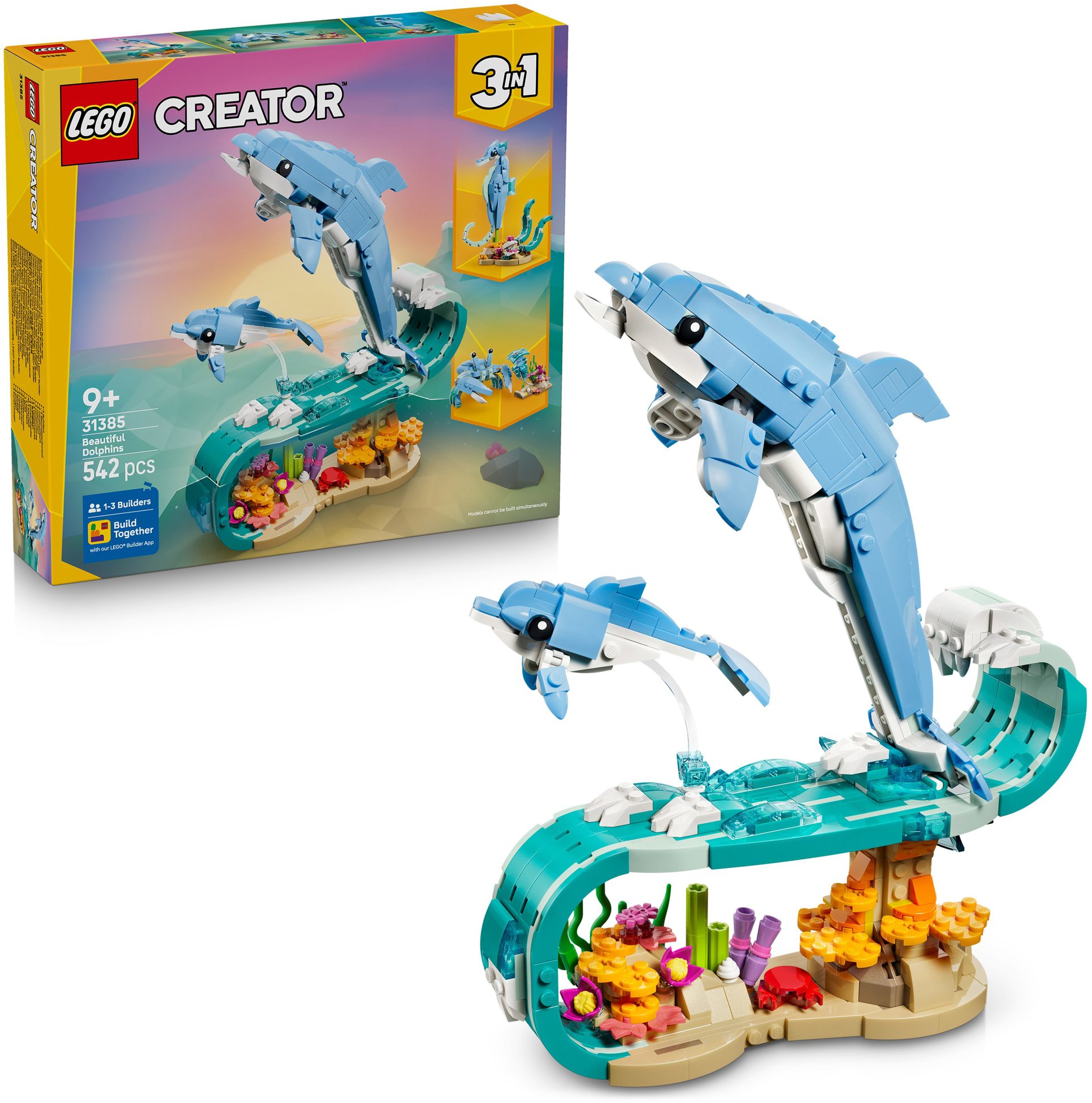 LEGO® Creator 31385 Morské živočíchy: Krásne delfíny