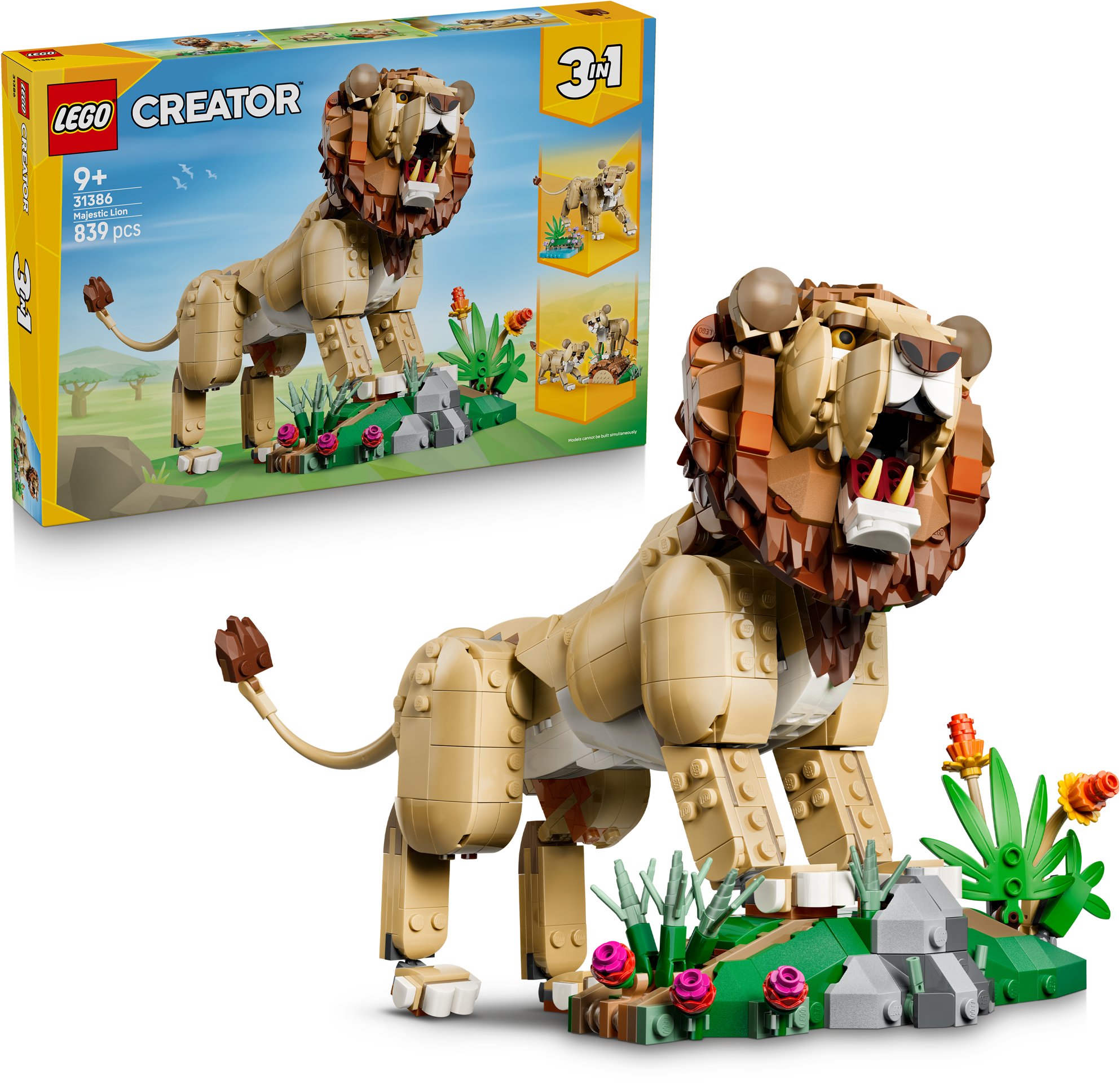 LEGO® Creator 3 v 1 31386 Divoké zvieratá: Majestátny lev