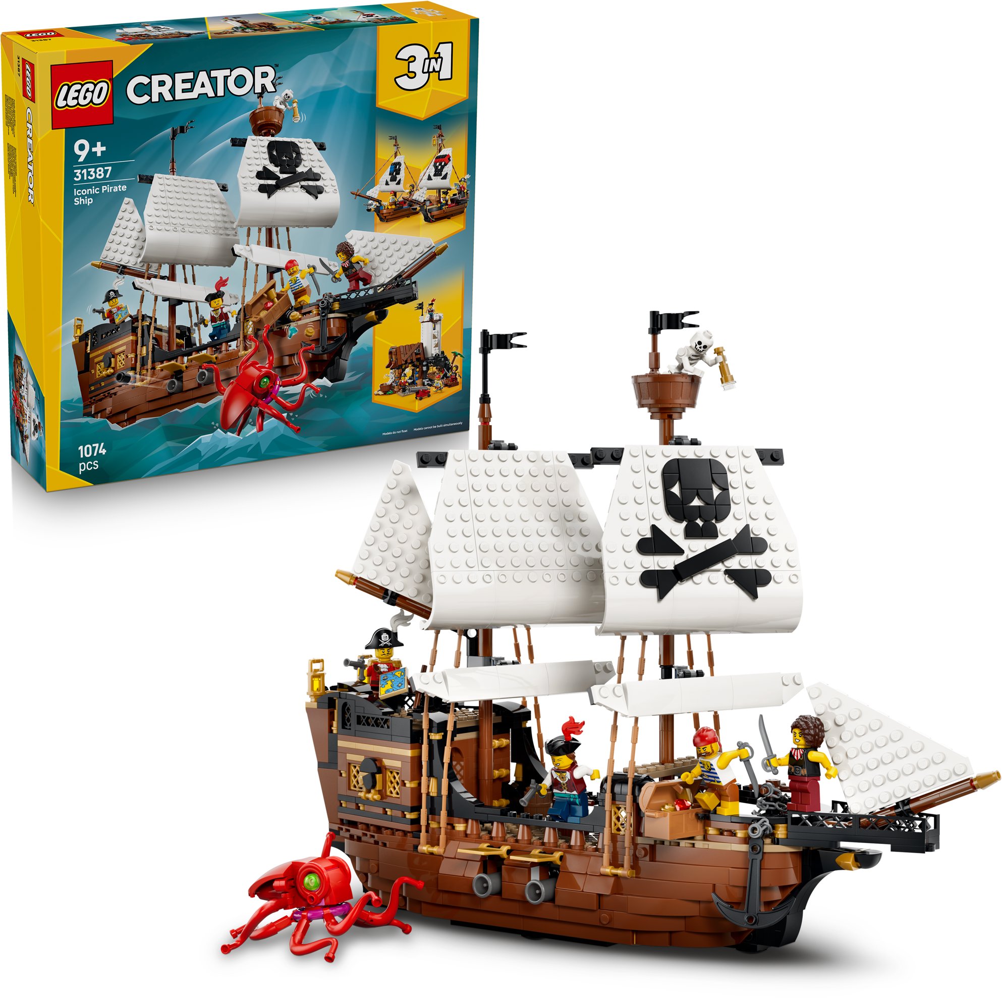 LEGO® Creator 3 v 1 31387 Ikonická pirátska loď