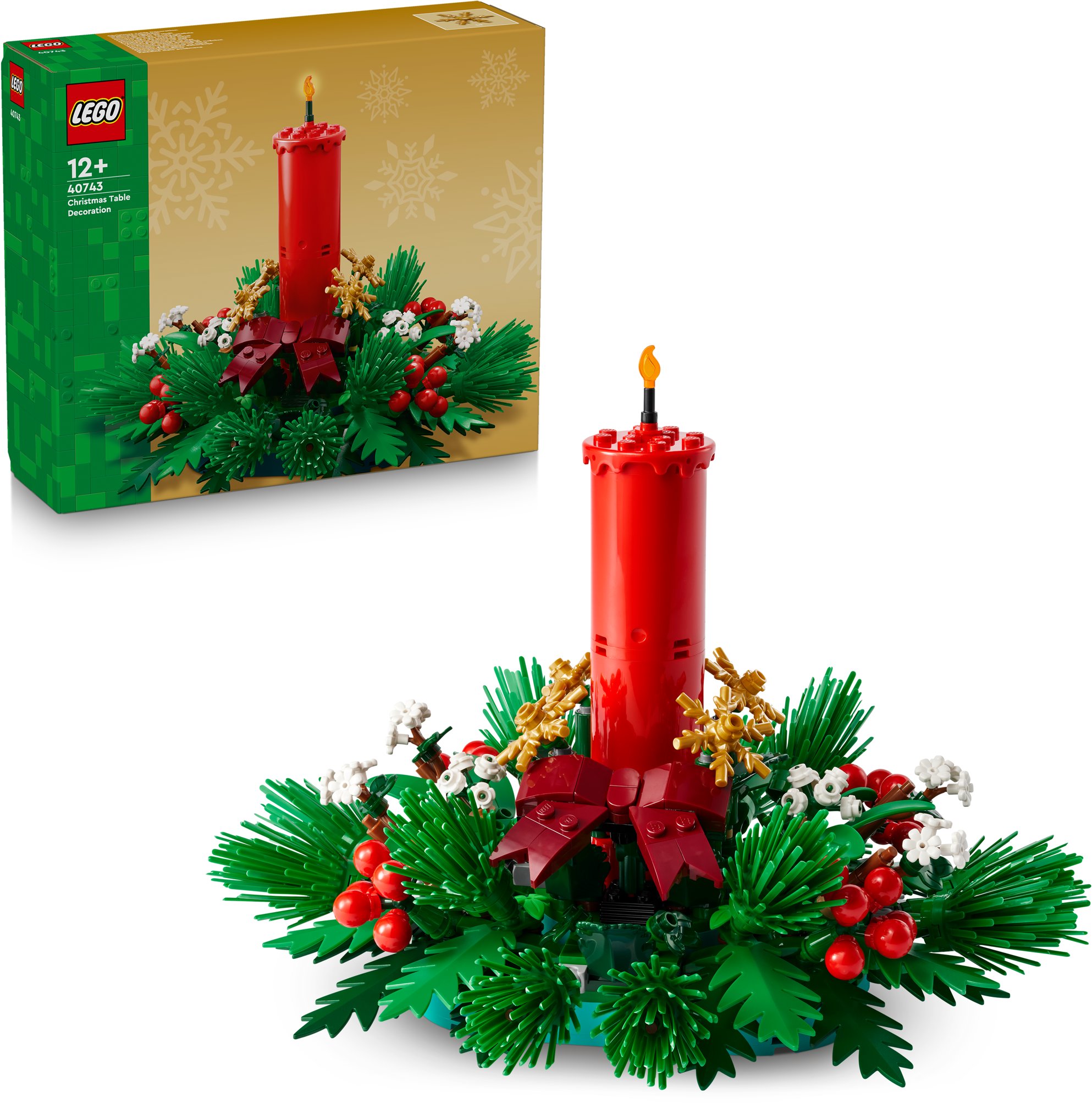 LEGO® Icons 40743 Vianočná dekorácia na stôl