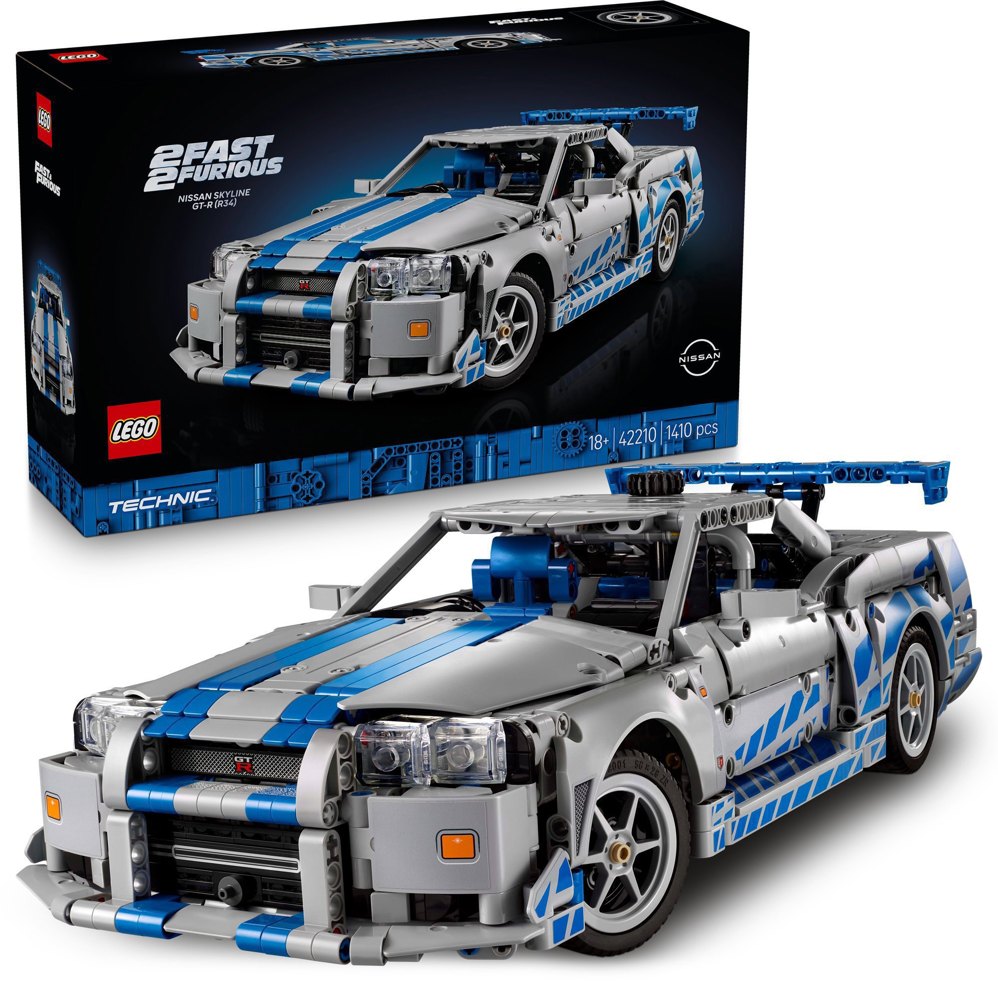 LEGO® Technic 42210 2 Fast 2 Furious Auto Nissan Skyline GT-R (R34)
