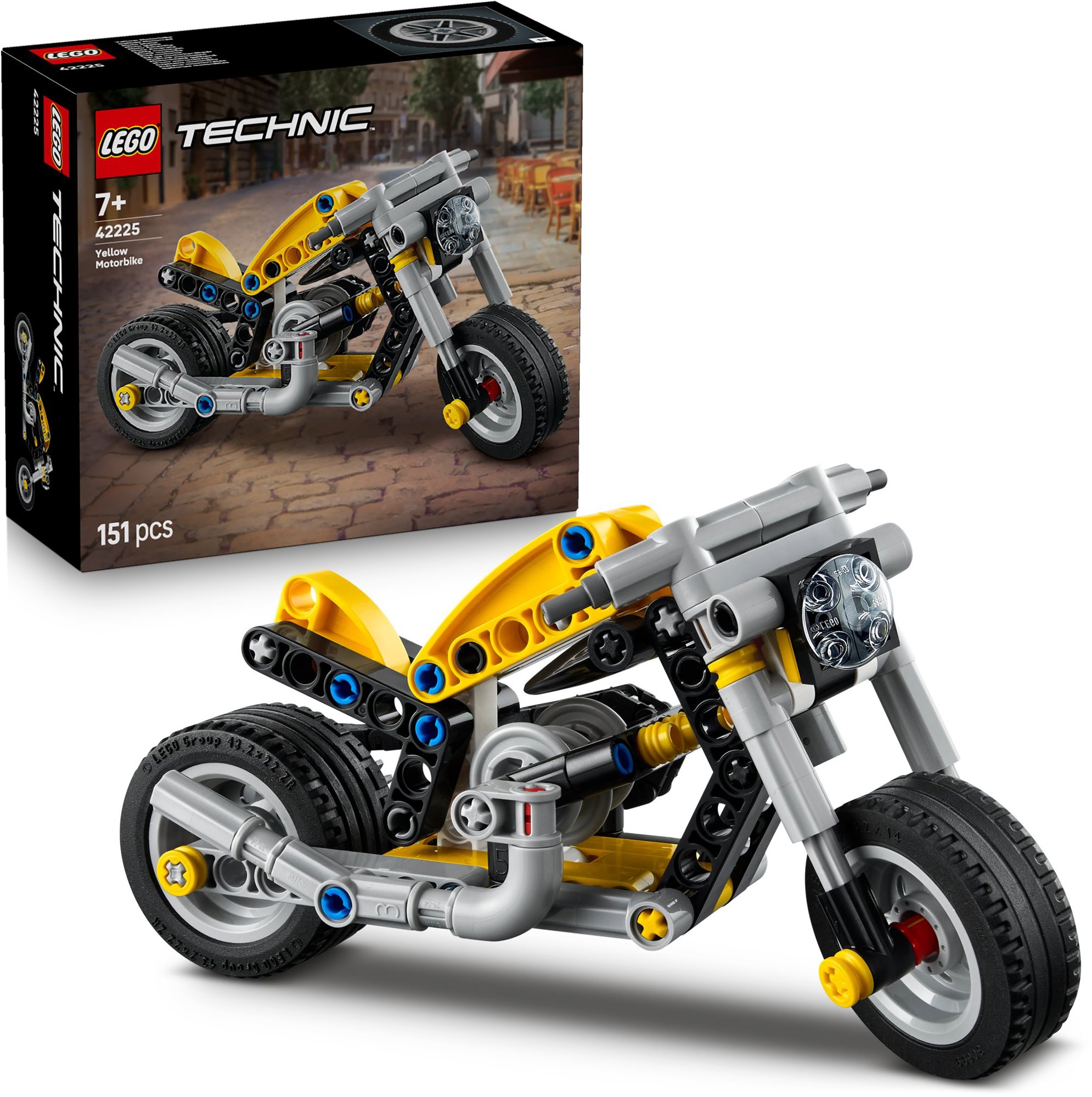 LEGO® Technic 42225 Žltá motorka
