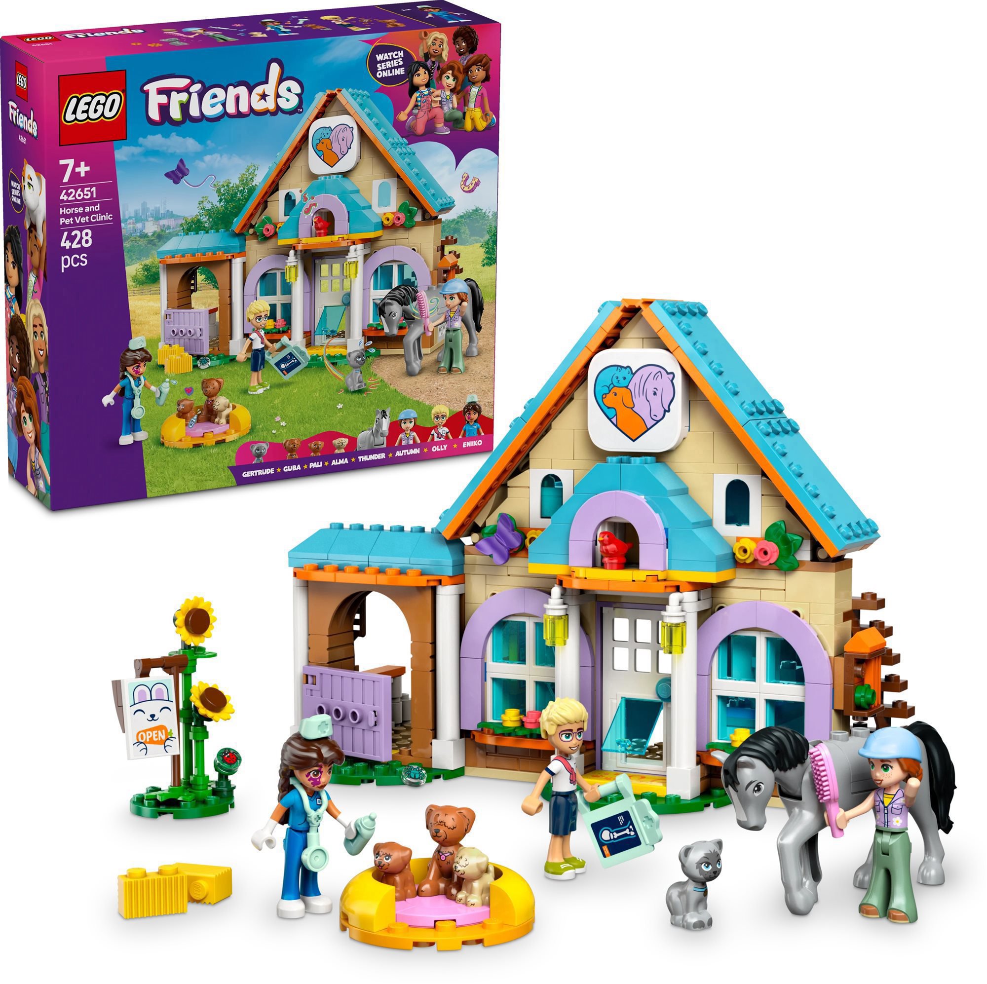 LEGO® Friends 42651 Veterinárna klinika pre kone a domáce zvieratá