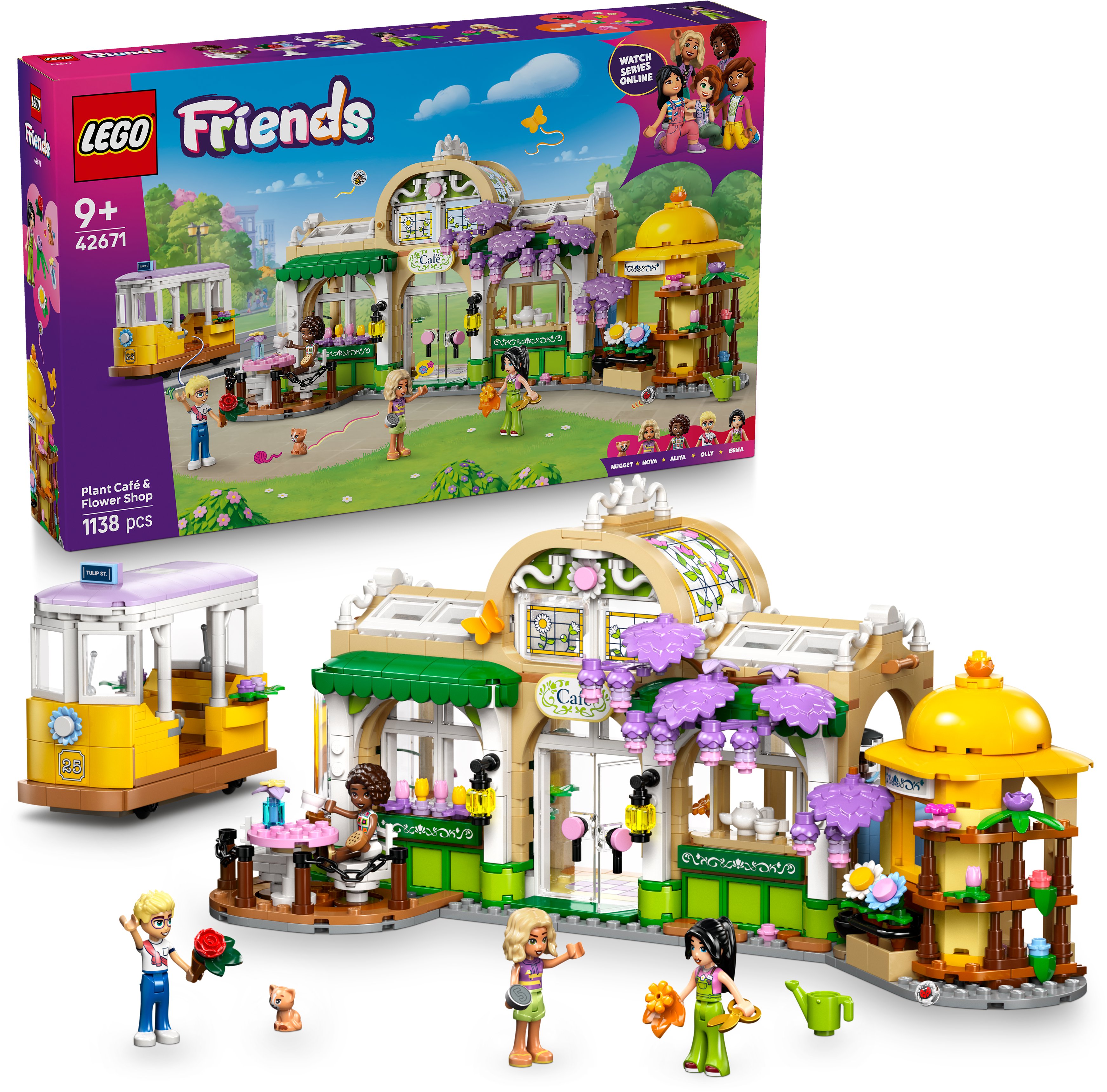 LEGO® Friends 42671 Kaviareň plná rastlín a kvetinárstvo