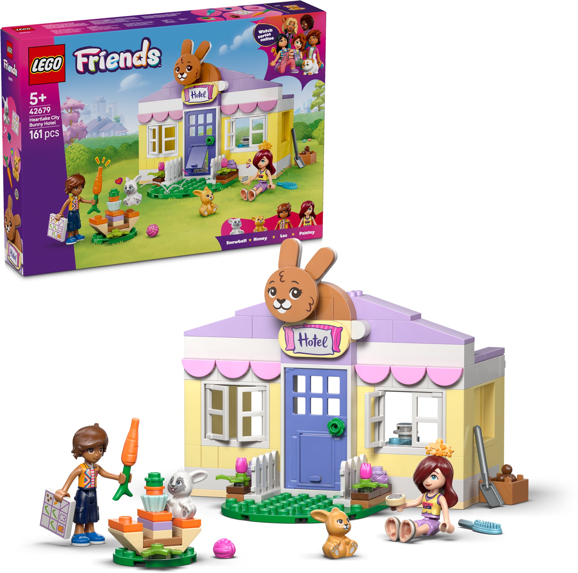 LEGO® Friends 42679 Hotel pre zajačikov v mestečku Heartlake