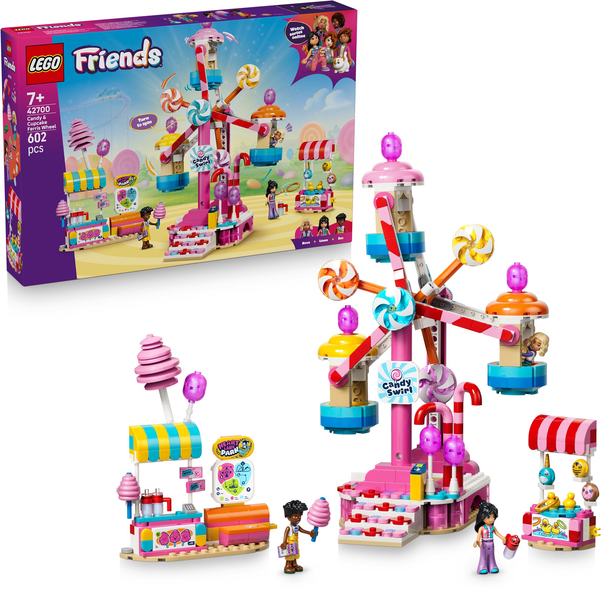 LEGO® Friends 42700 Kolotoč s cukrovinkami a cupcakmi