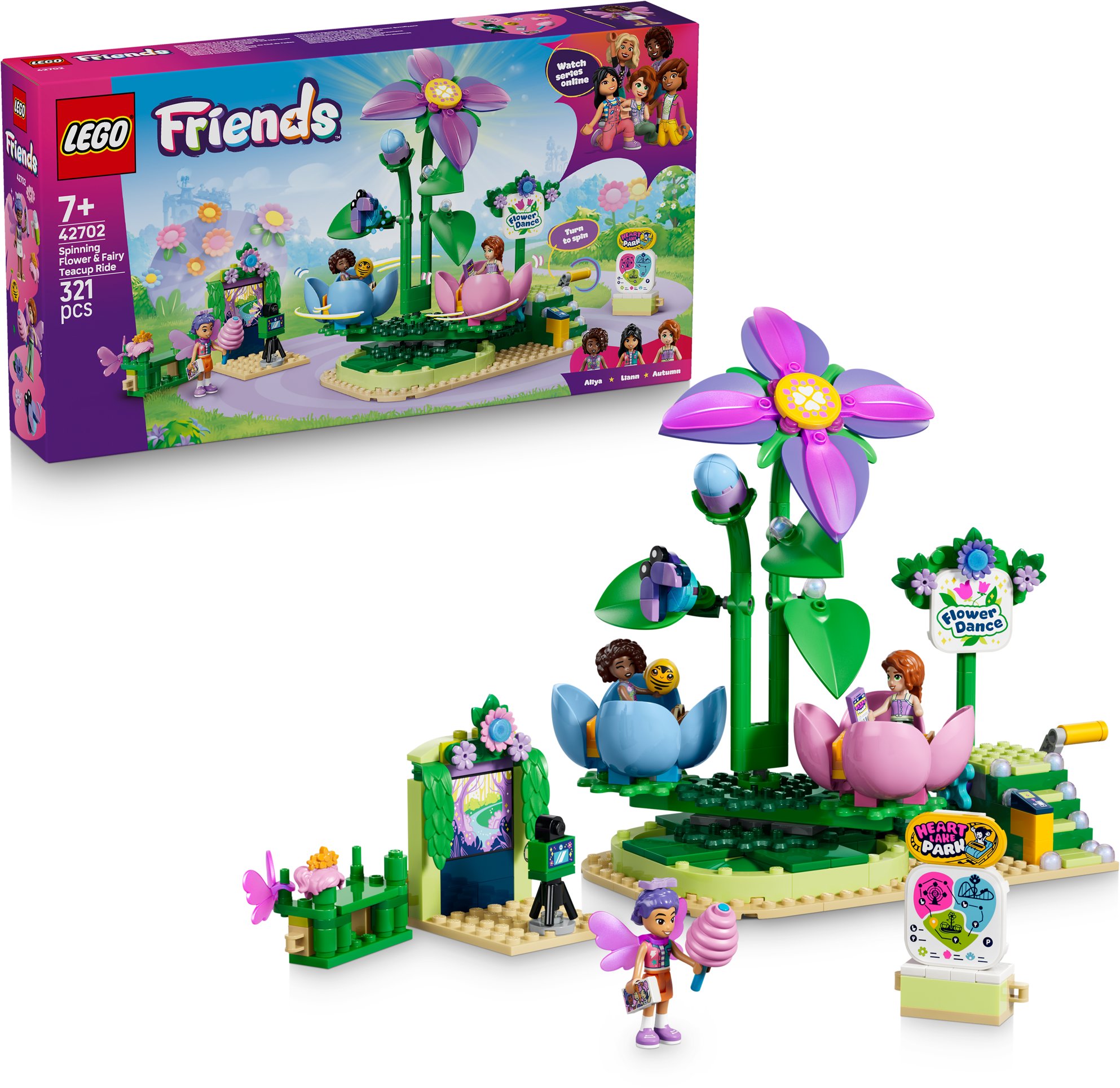 LEGO® Friends 42702 Kvetinový kolotoč s vílami