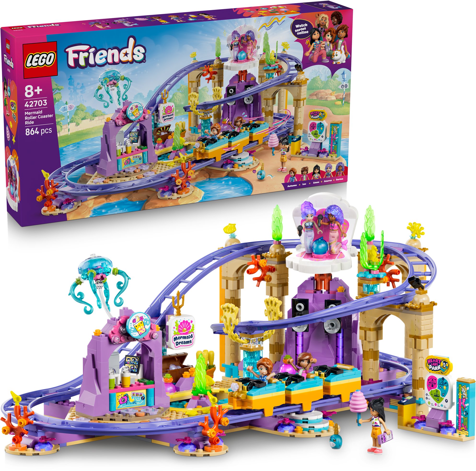 LEGO® Friends 42703 Jazda na horskej dráhe s morskými vílami