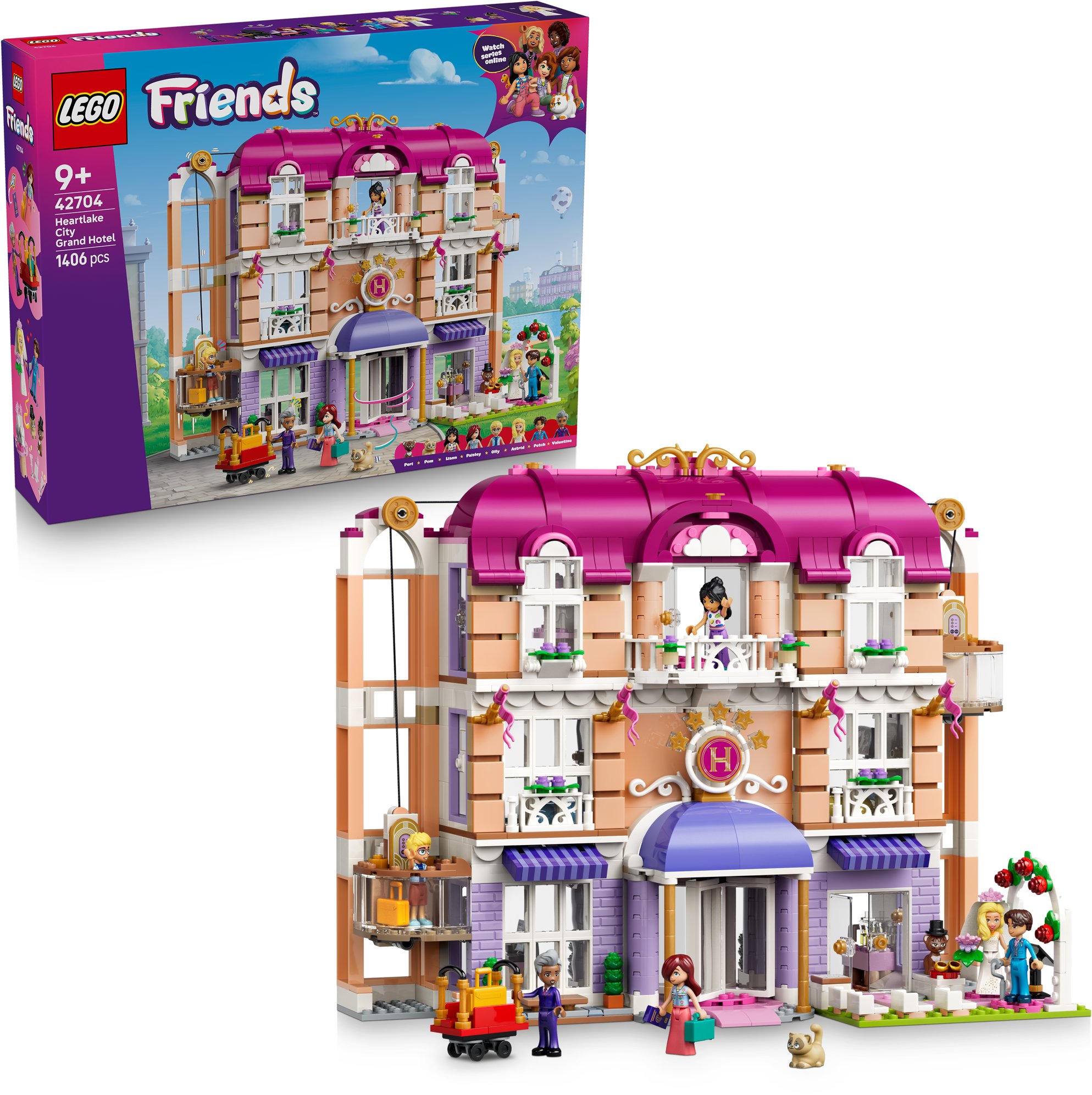LEGO® Friends 42704 Grandhotel v mestečku Heartlake