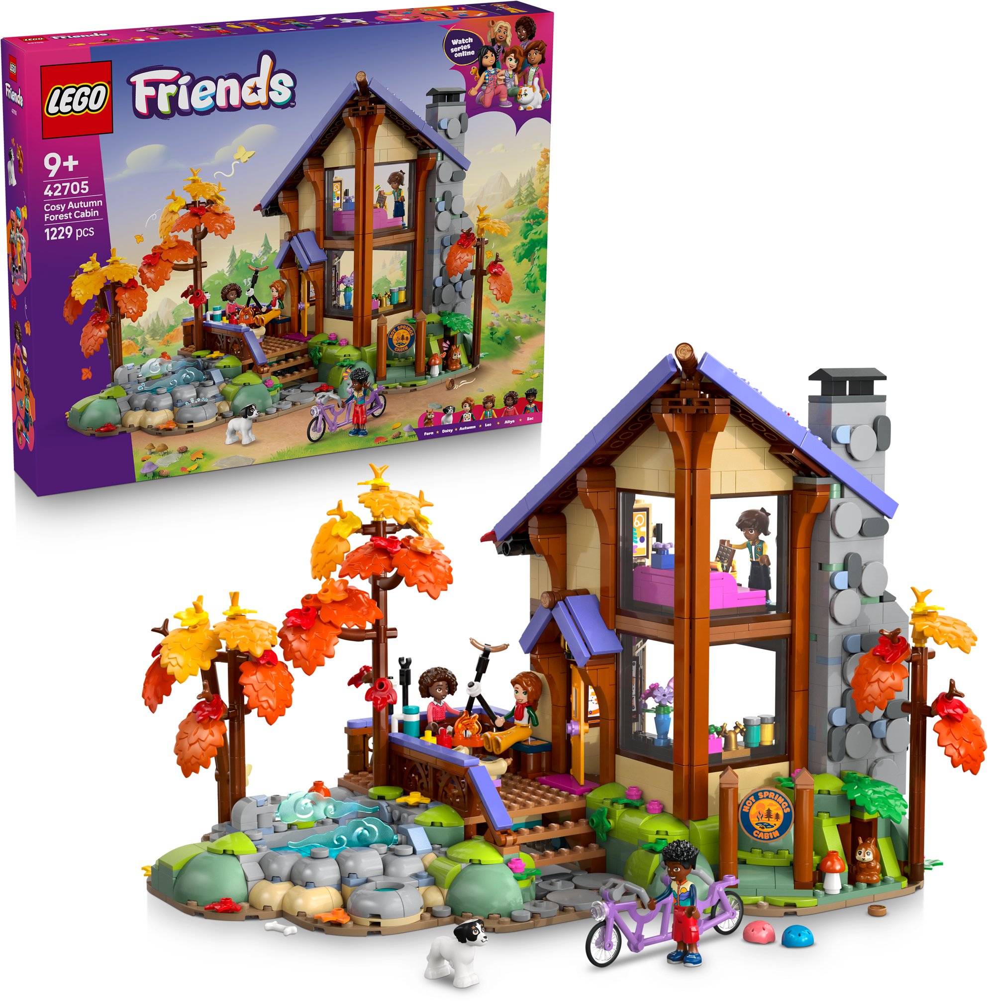 LEGO® Friends 42705 Útulná chata v jesennom lese