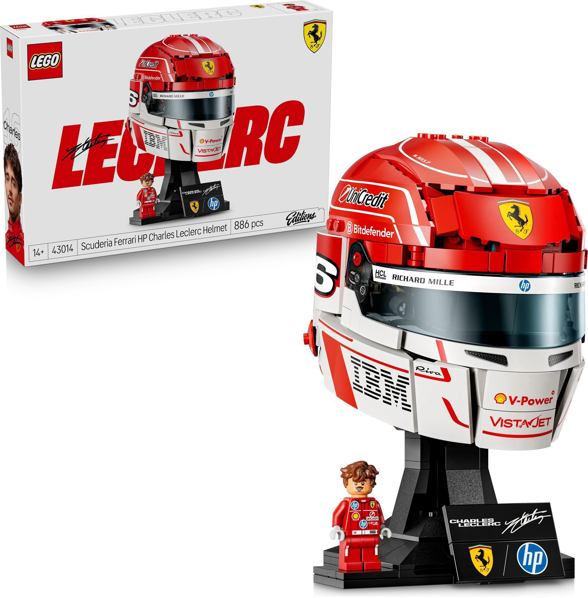 LEGO® Editions 43014 Prilba Charles Leclerc zo Scuderia Ferrari HP