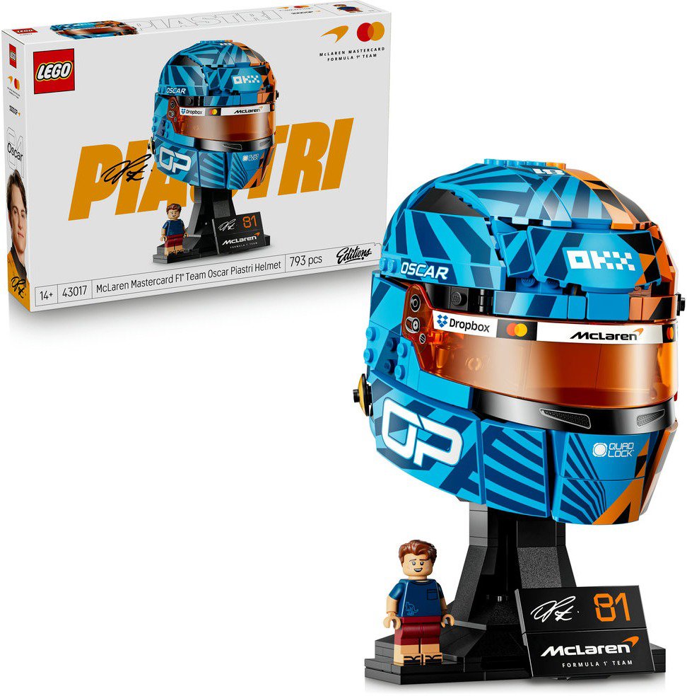 LEGO® Editions 43017 Prilba Oscar Piastri z tímu McLaren Mastercard F1®
