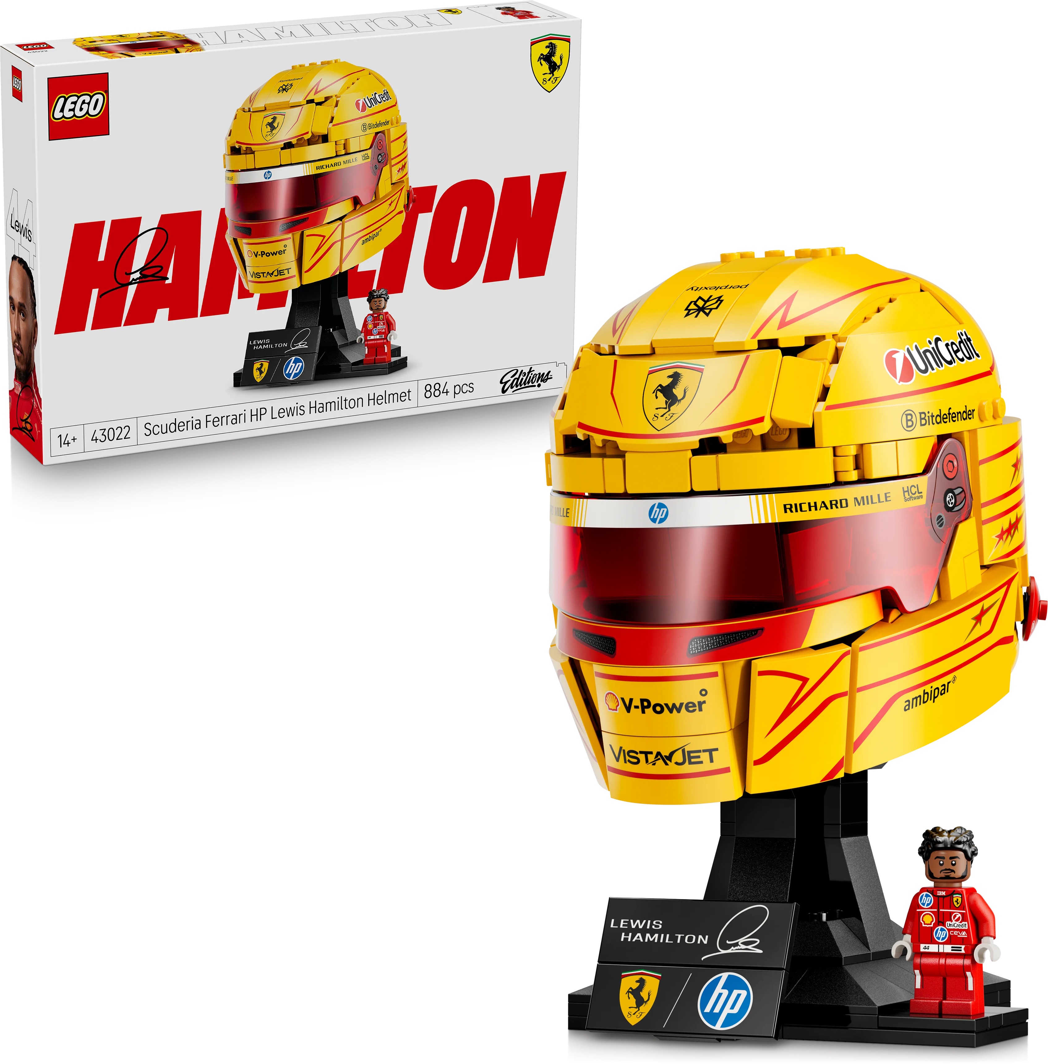 LEGO® Editions 43022 Prilba Lewis Hamilton zo Scuderia Ferrari HP