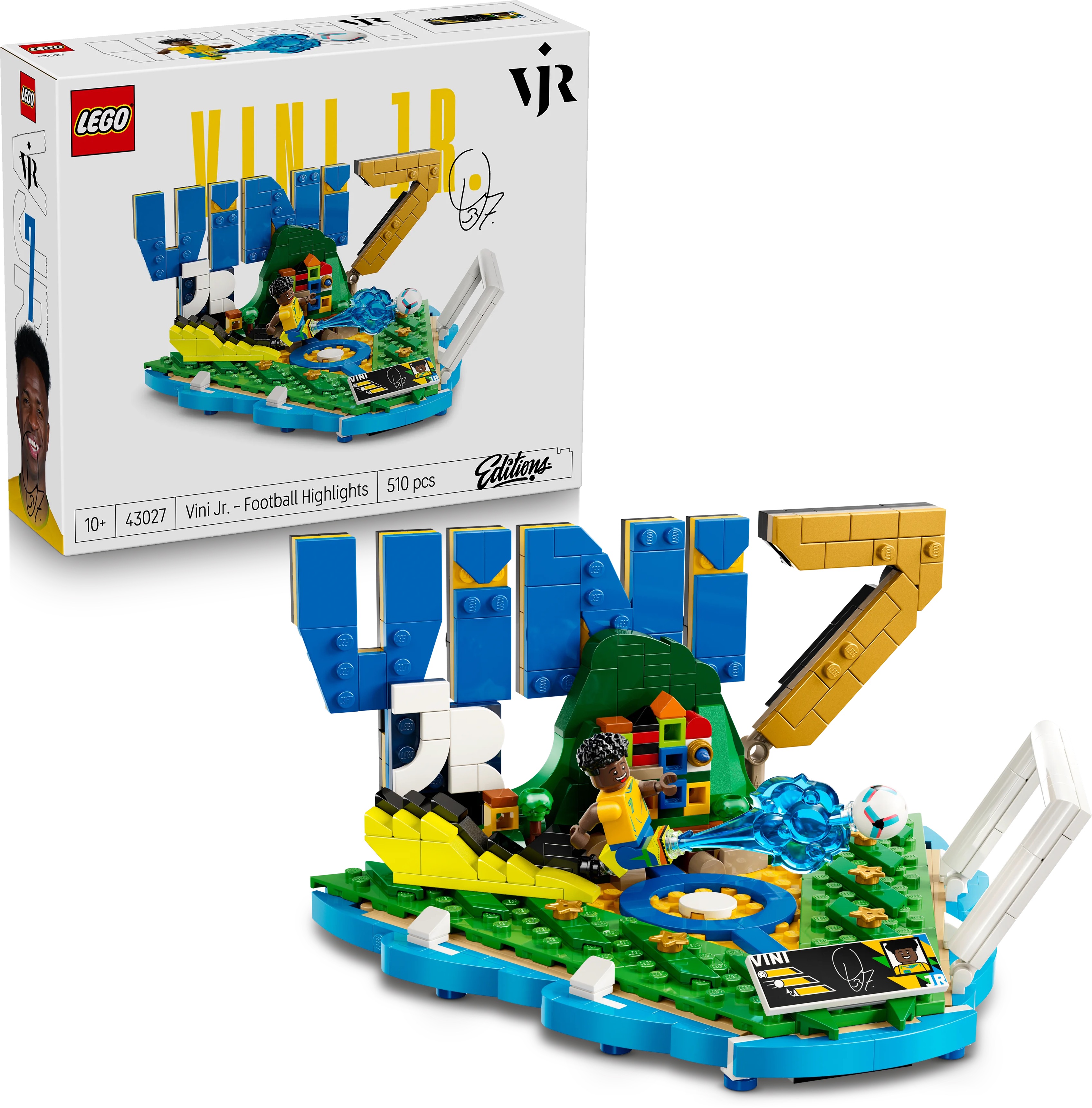LEGO® Editions 43027 Vini Jr. – Hviezdne okamihy futbalu