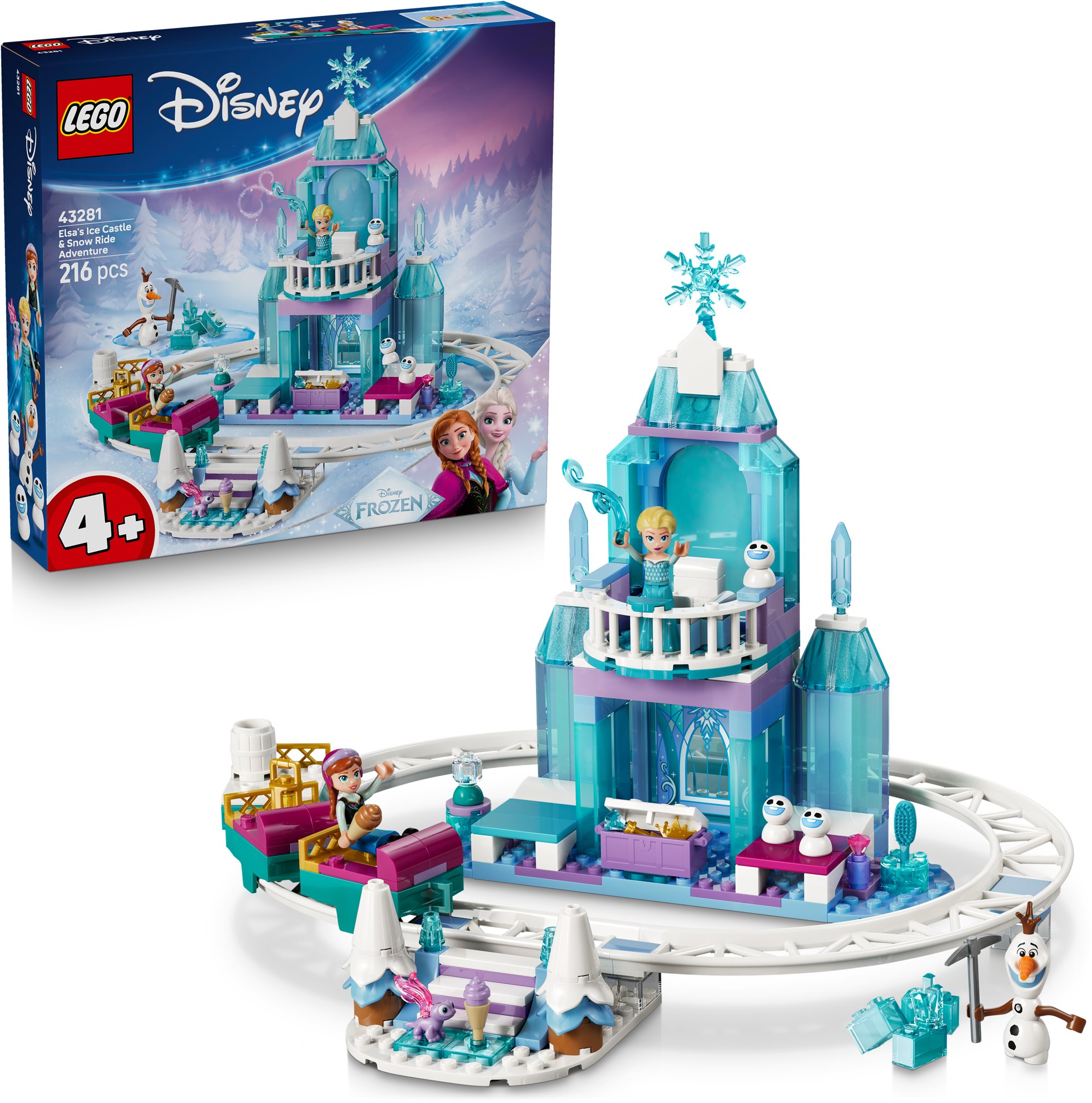 LEGO® Disney Princess 43281 Elsin ľadový palác a jazda na snehu