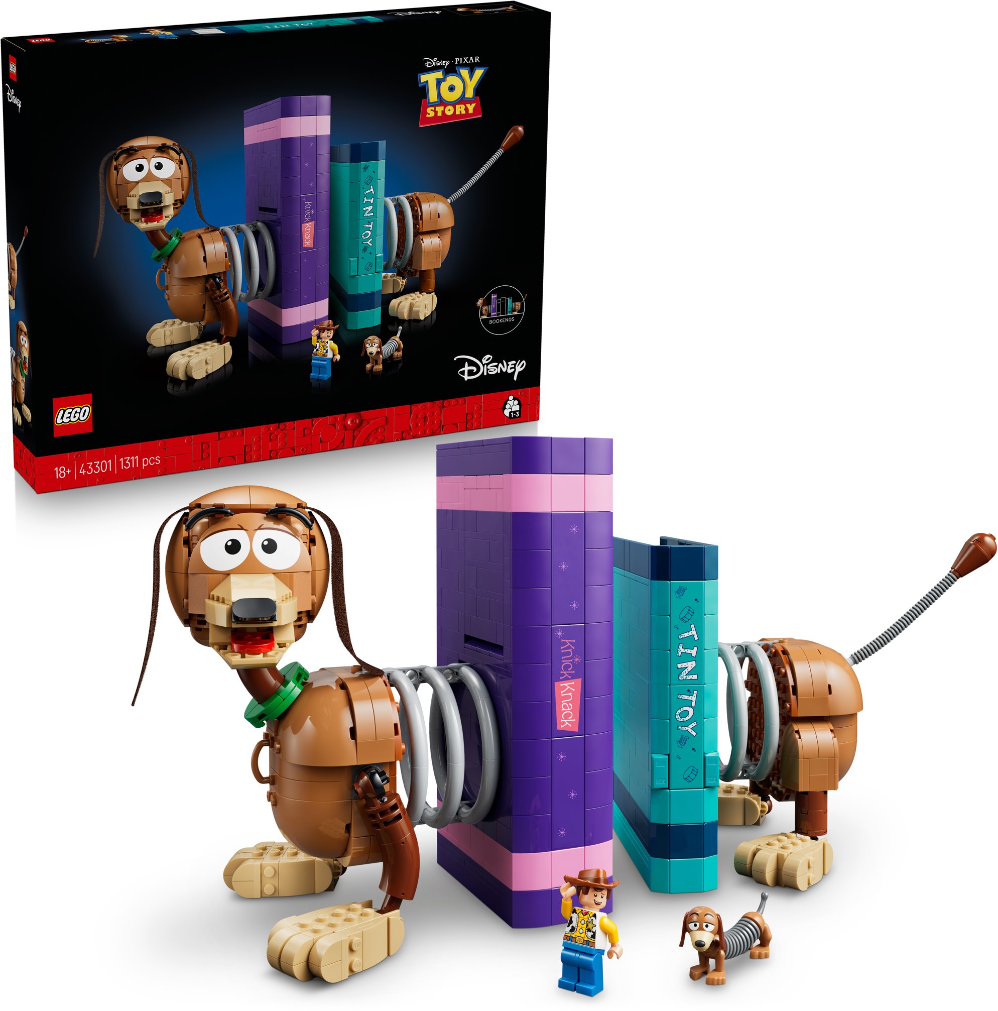 LEGO® Disney Pixar 43301 Knižné zarážky: Slinky z filmu Toy Story