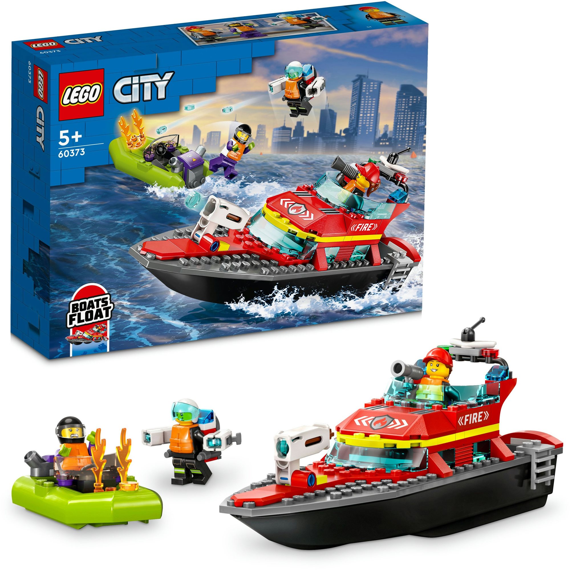 LEGO® City 60373 Hasičská záchranná loď a čln