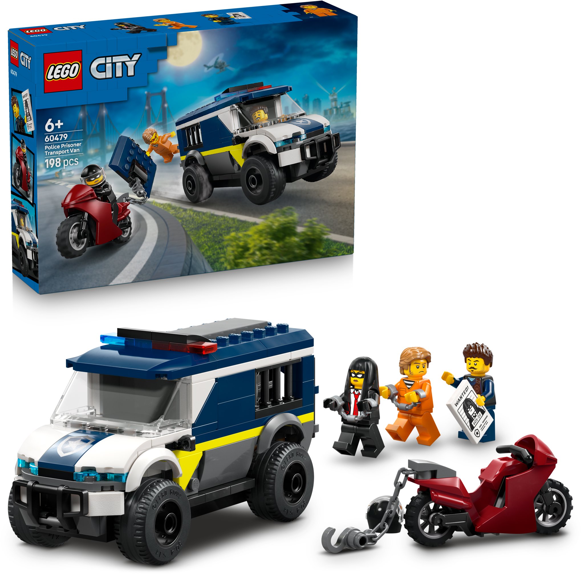 LEGO® City 60479 Policajná dodávka na prevoz väzňov