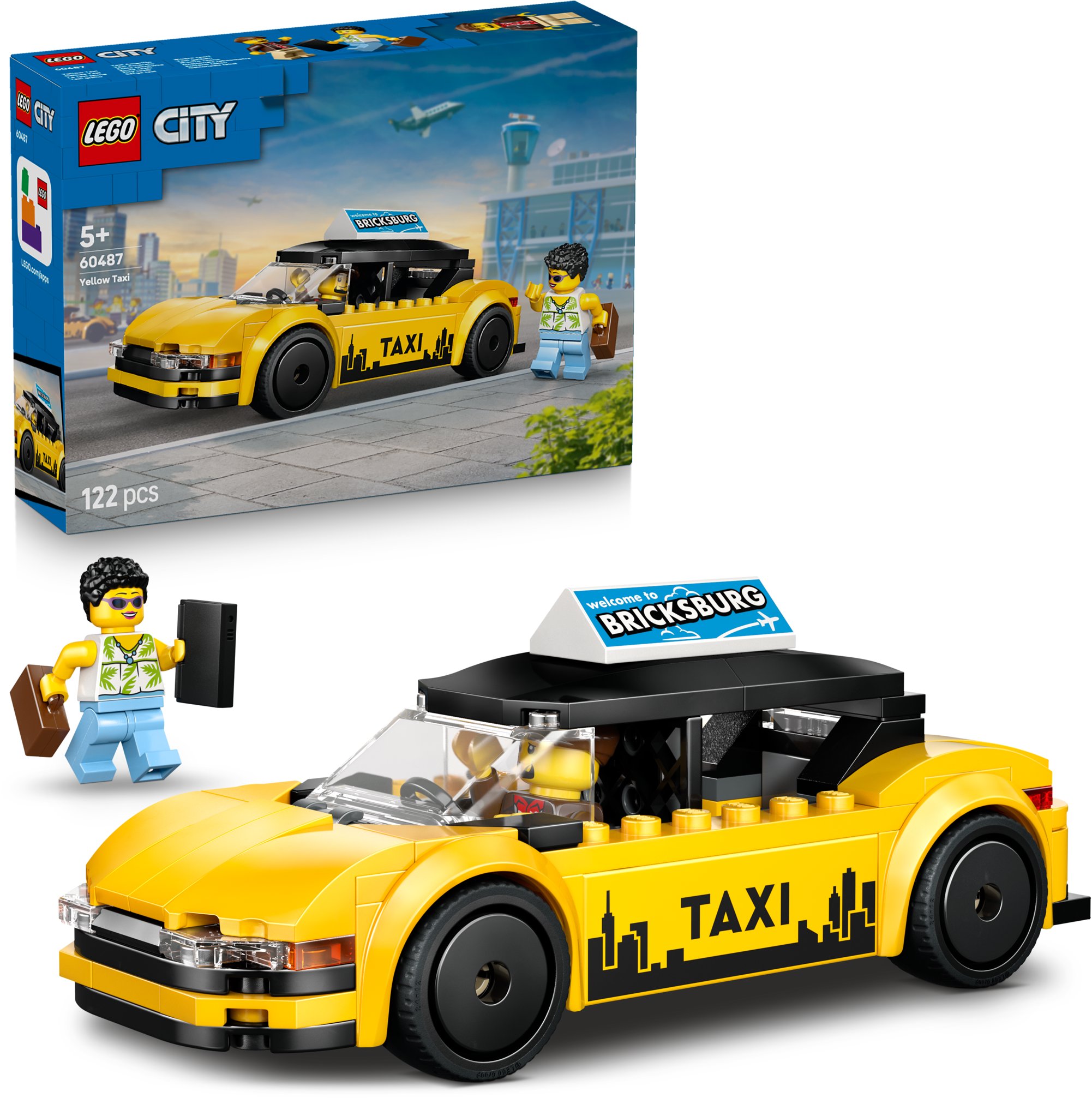 LEGO® City 60487 Žltý taxík