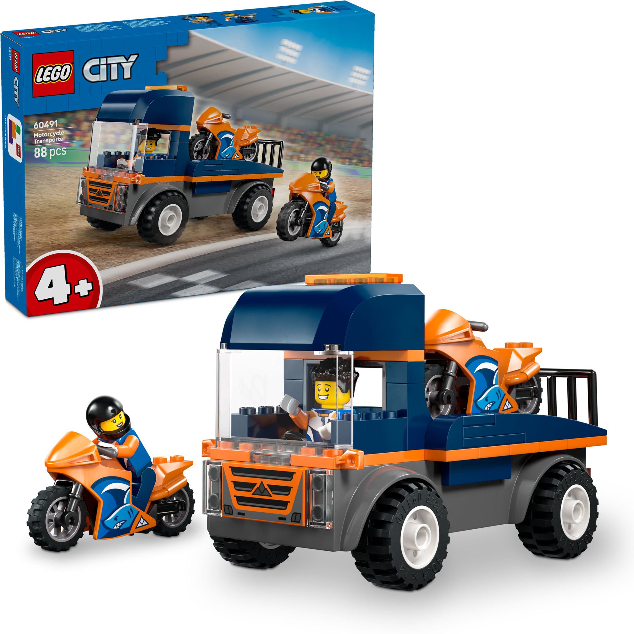 LEGO® City 60491 Kamión na prepravu motoriek