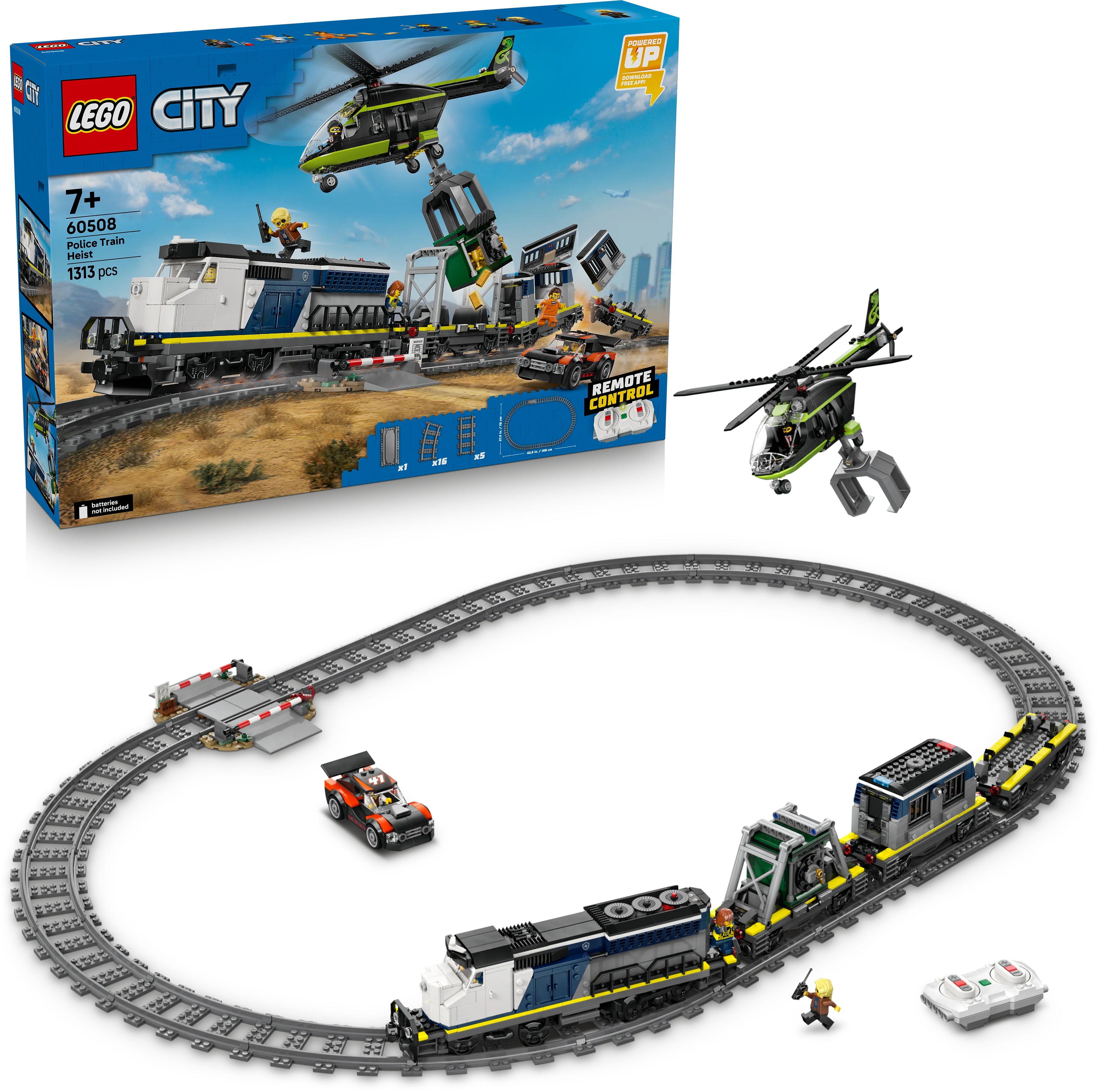 LEGO® City 60508 Lúpež v policajnom vlaku