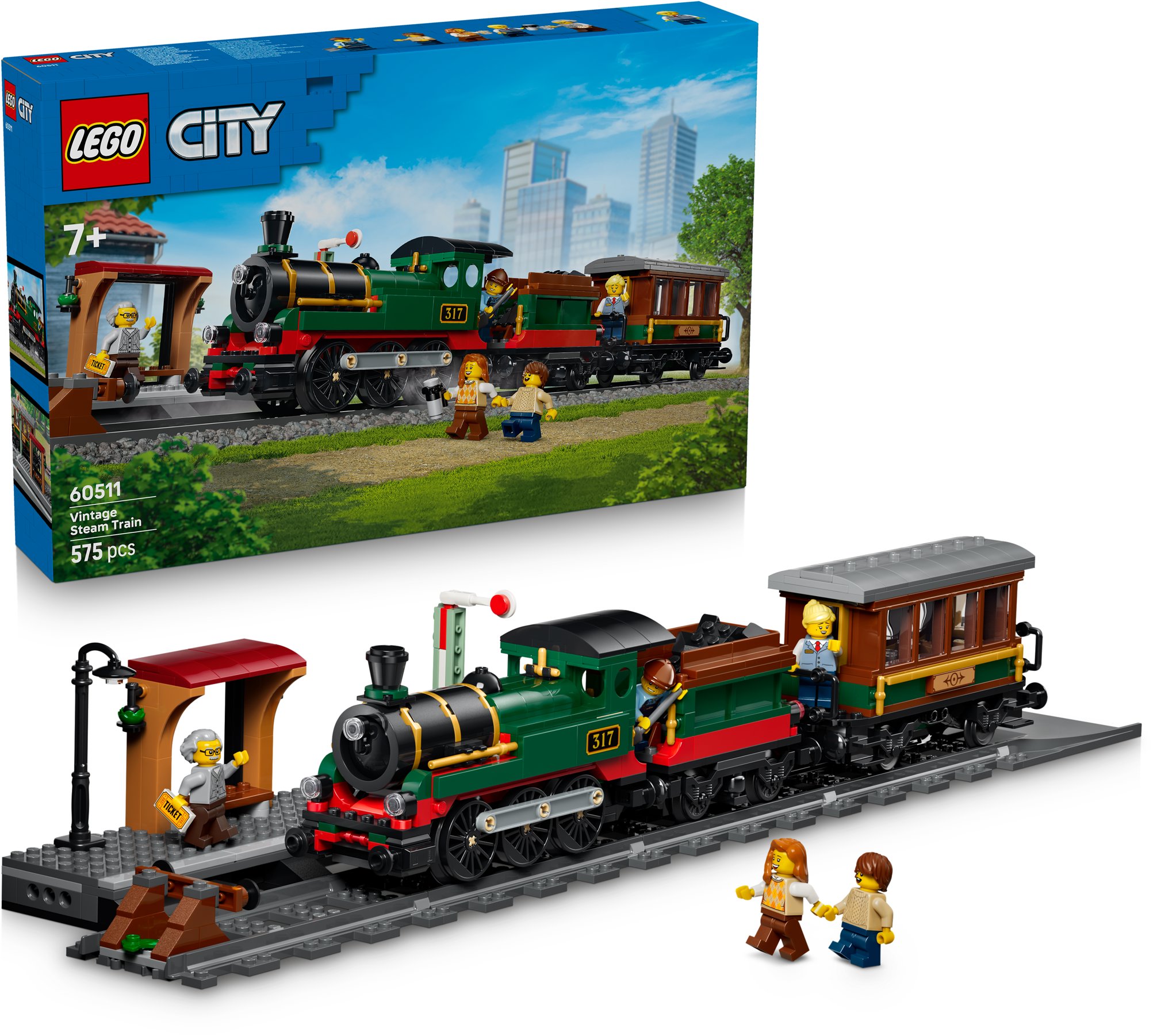 LEGO® City 60511 Vintage parný vlak