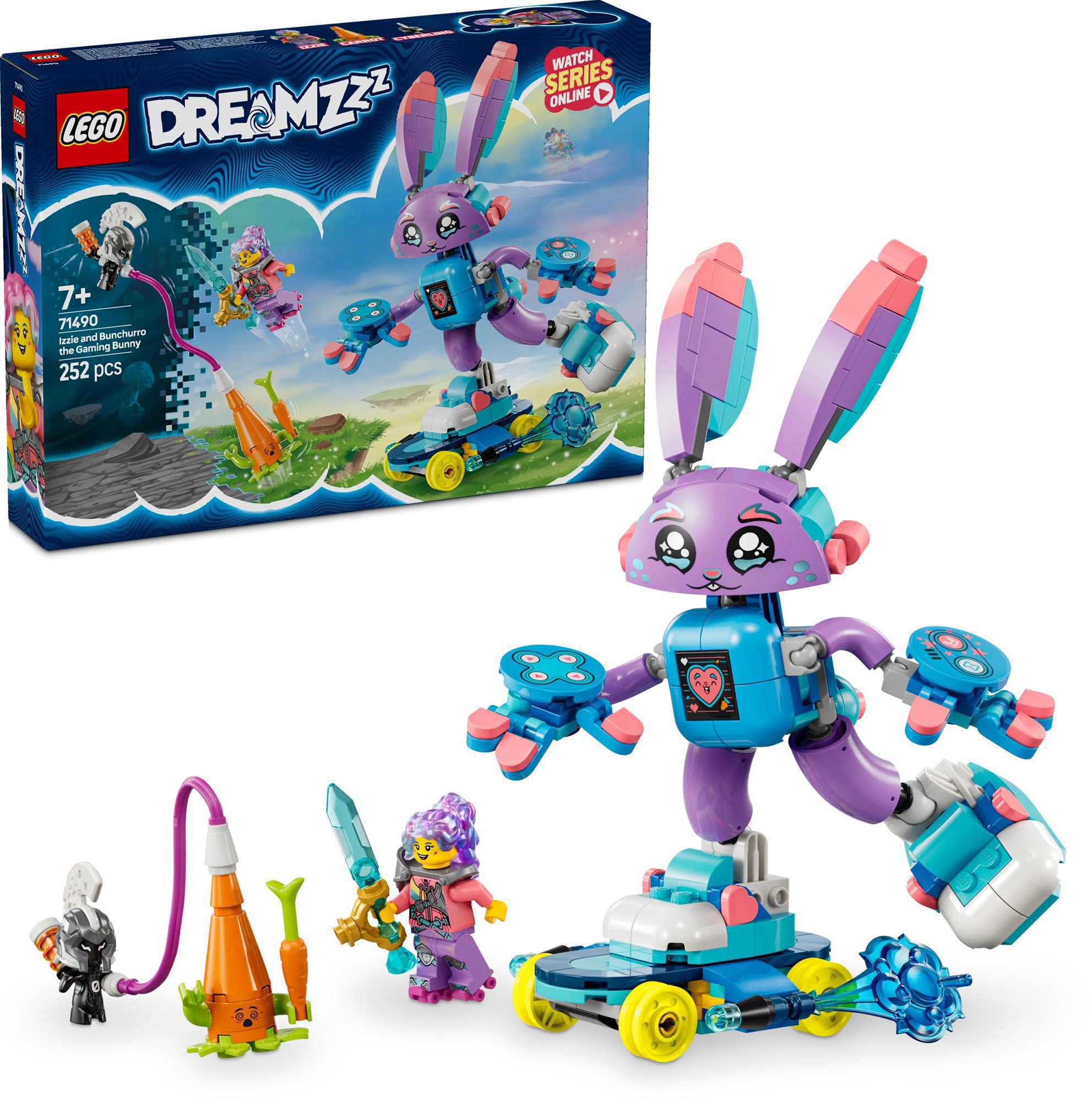 LEGO® DREAMZzz™ 71490 Izzie a herný zajačik Bunchurro