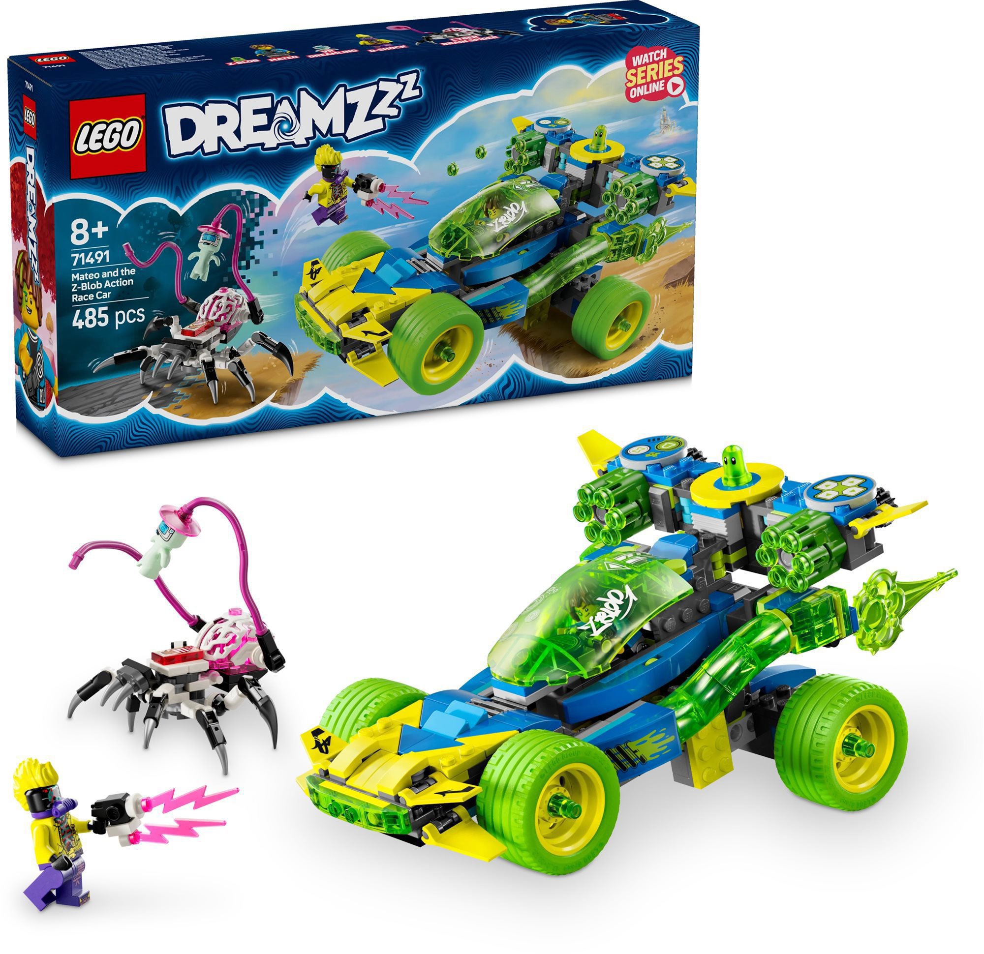 LEGO® DREAMZzz™ 71491 Mateo a akčné pretekárske auto Z-Blob