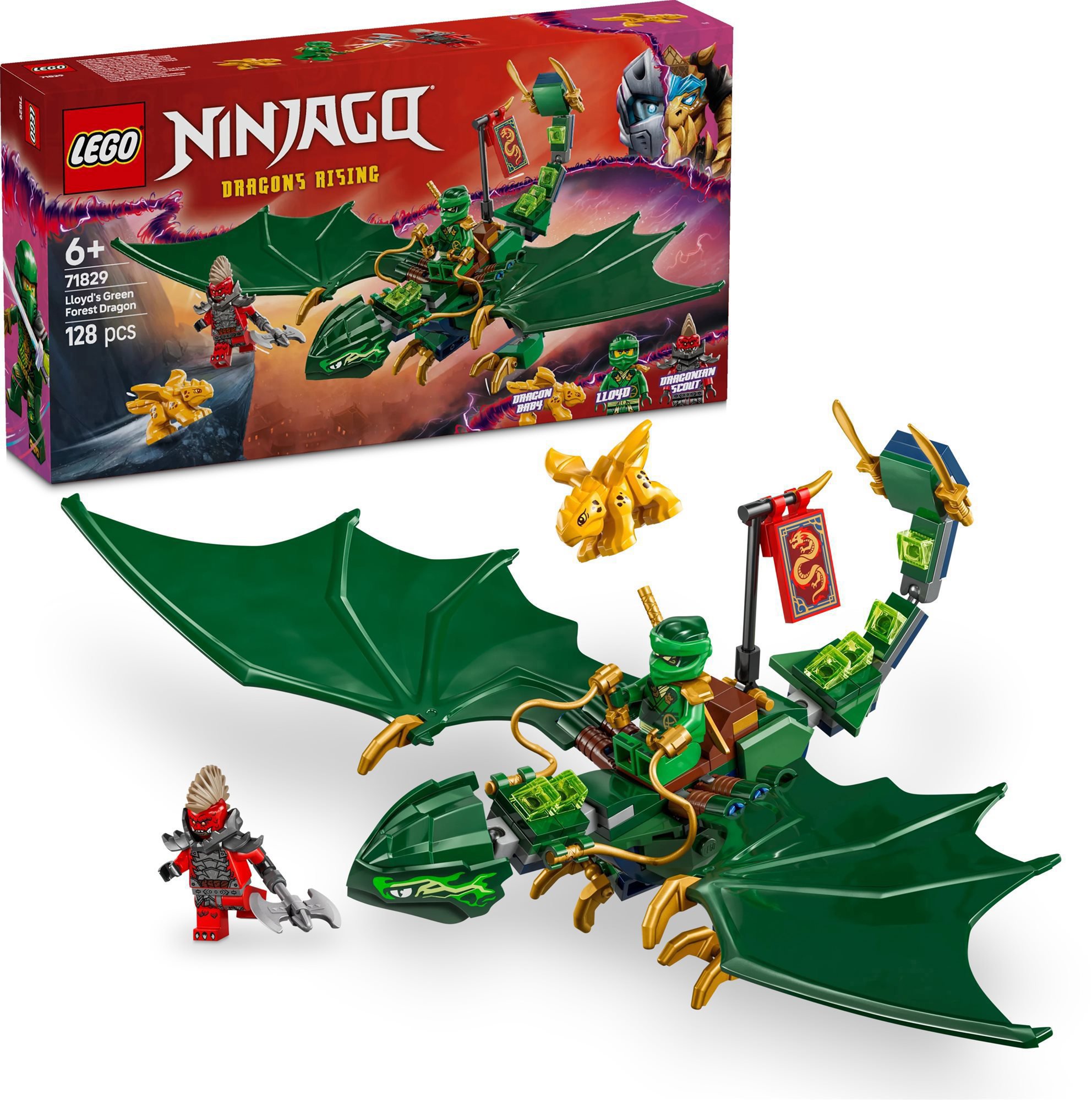 LEGO® NINJAGO® 71829 Lloydov zelený lesný drak