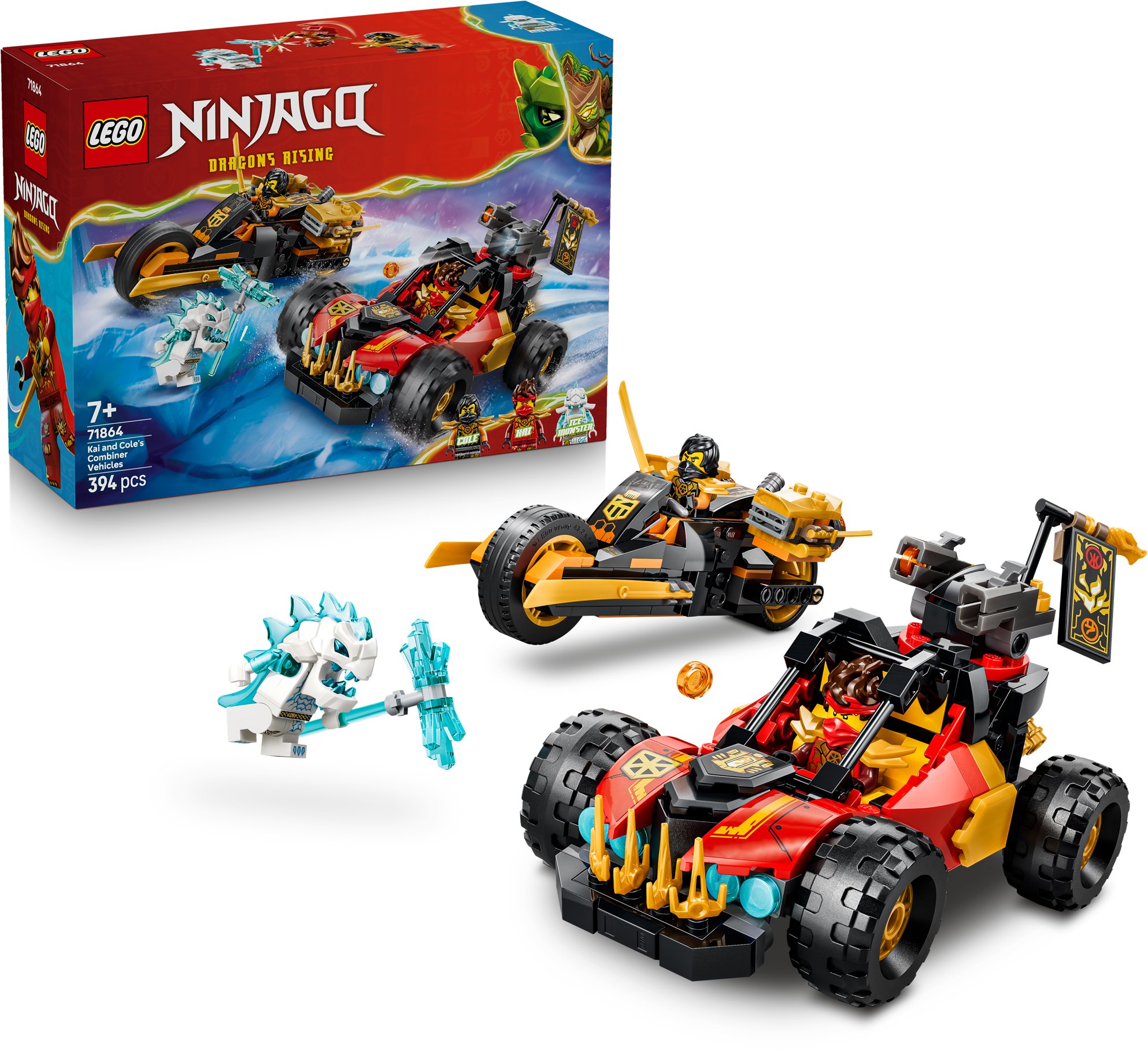 LEGO® NINJAGO® 71864 Kombinovateľné vozidlá Kaia a Colea